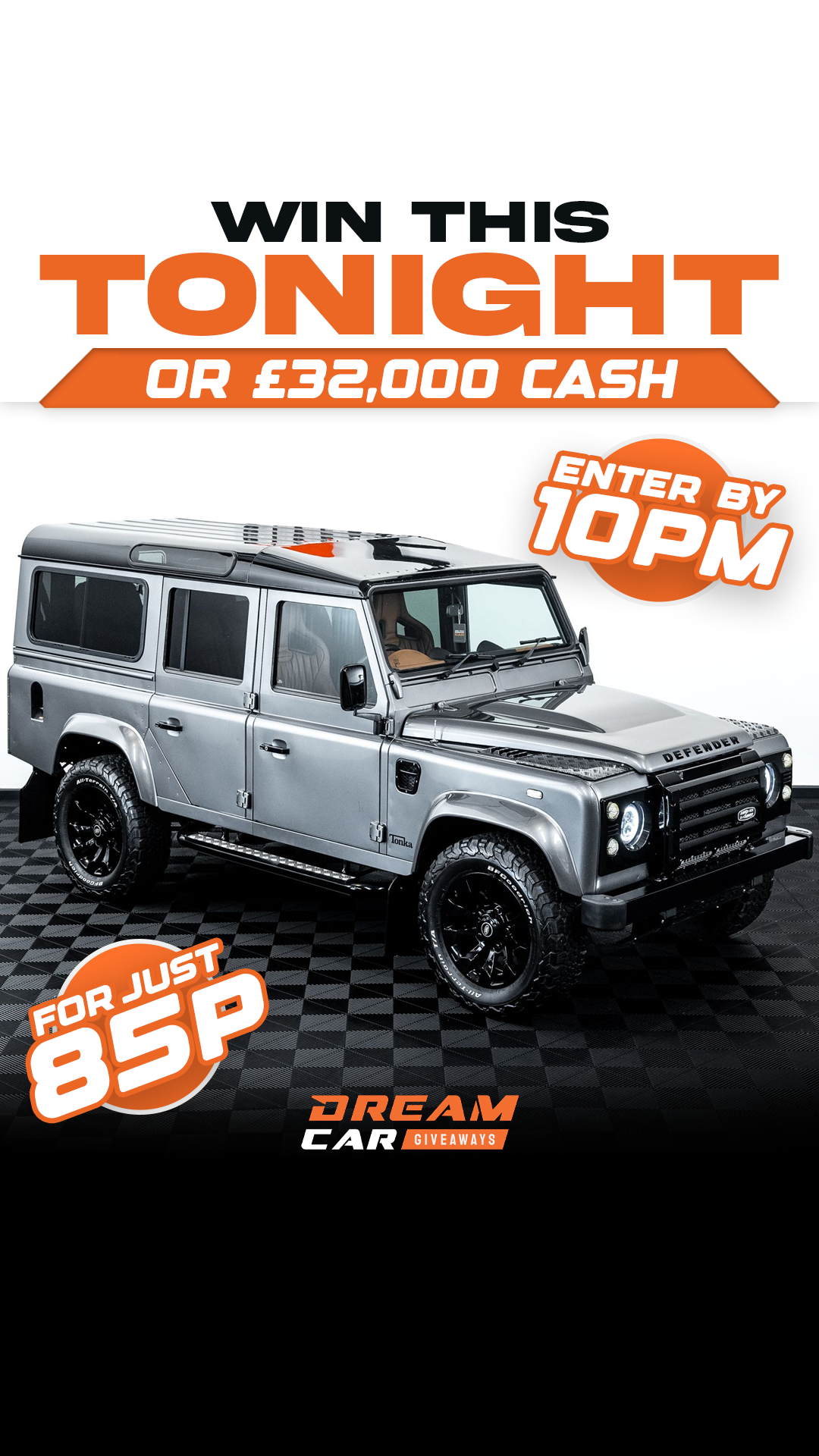 Dream Car Giveaways Facebook ad