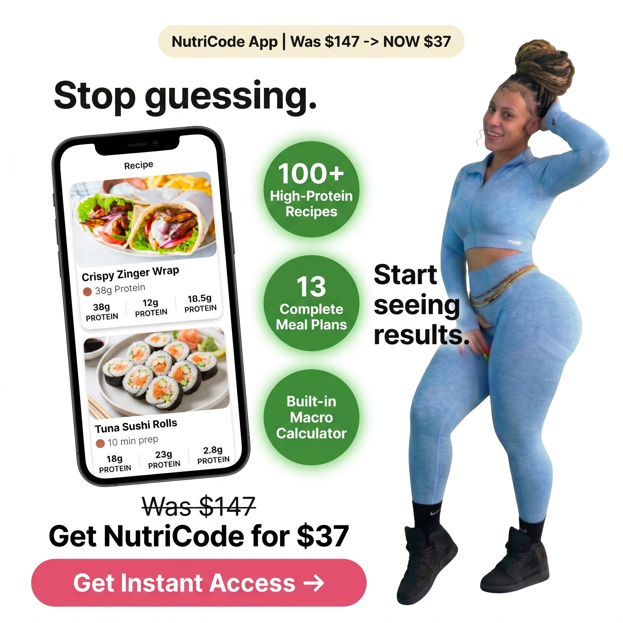 FitwithBeba Facebook ad