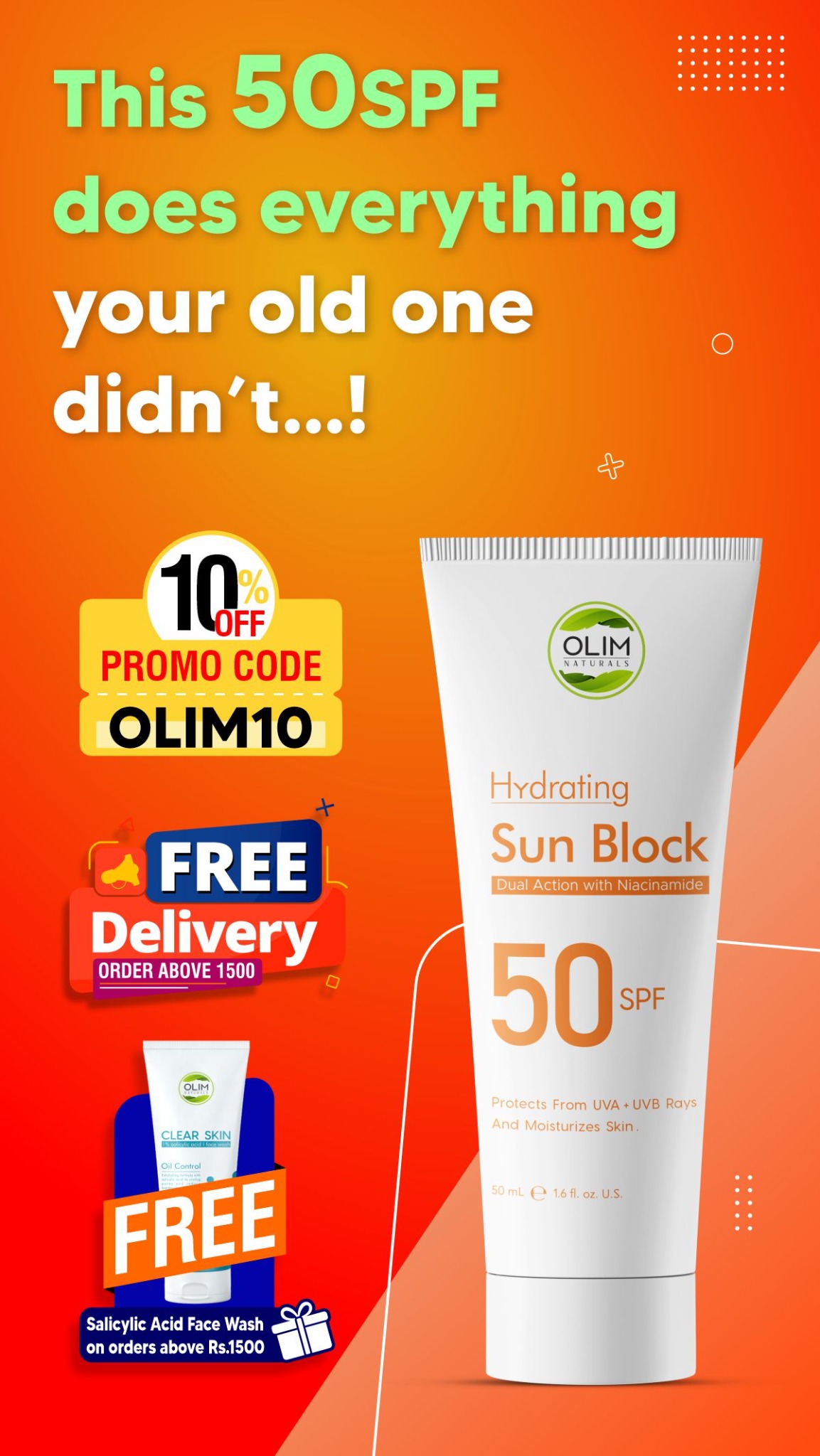 Olim Naturals Facebook ad