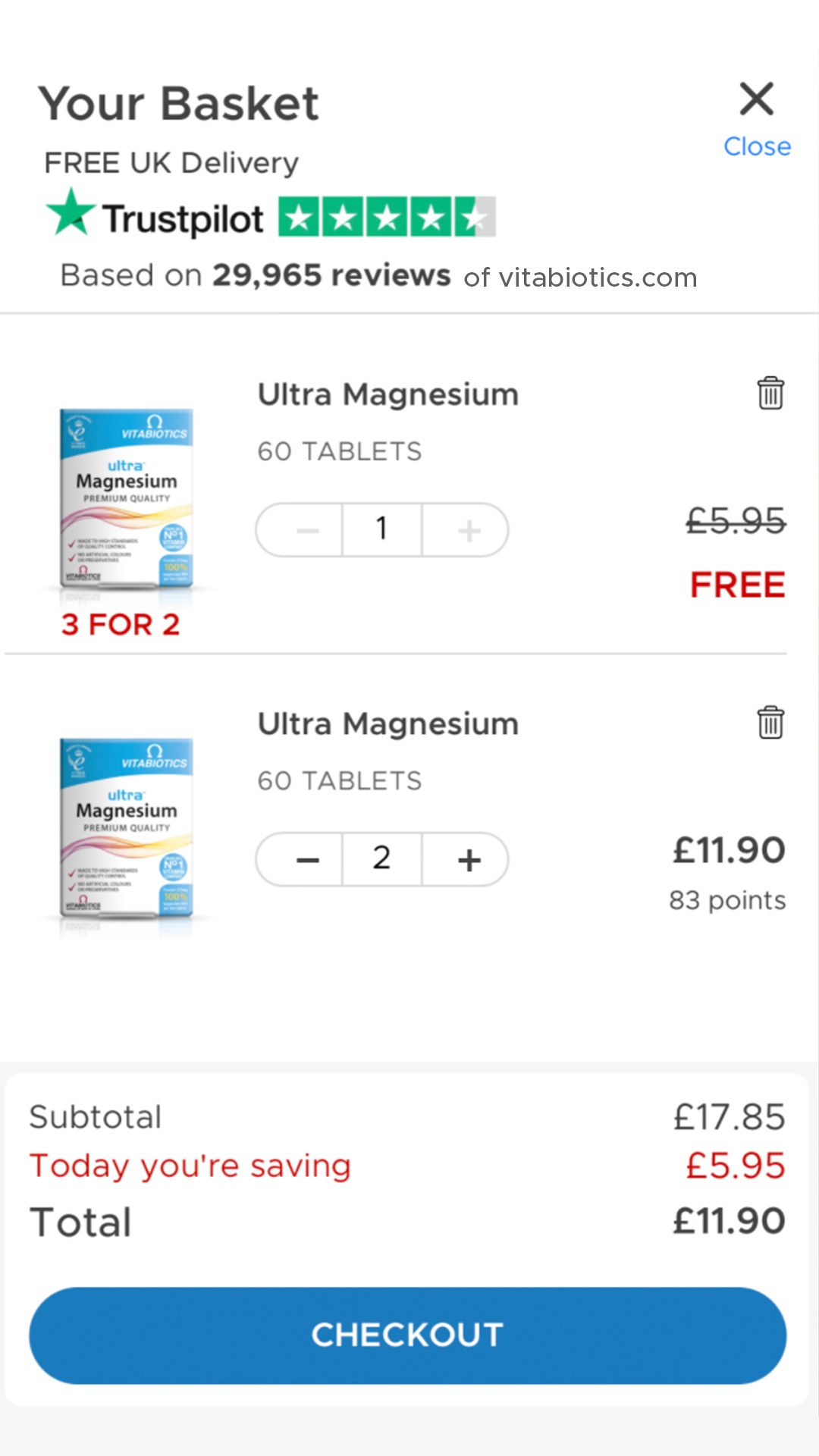 Vitabiotics Facebook ad