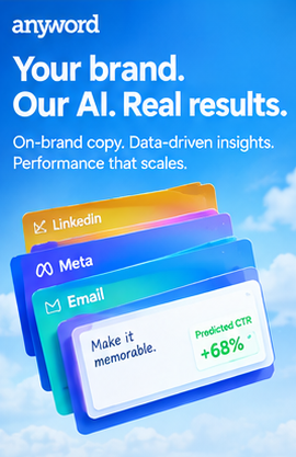 Keywee Facebook ad: Anyword | Request a Demo