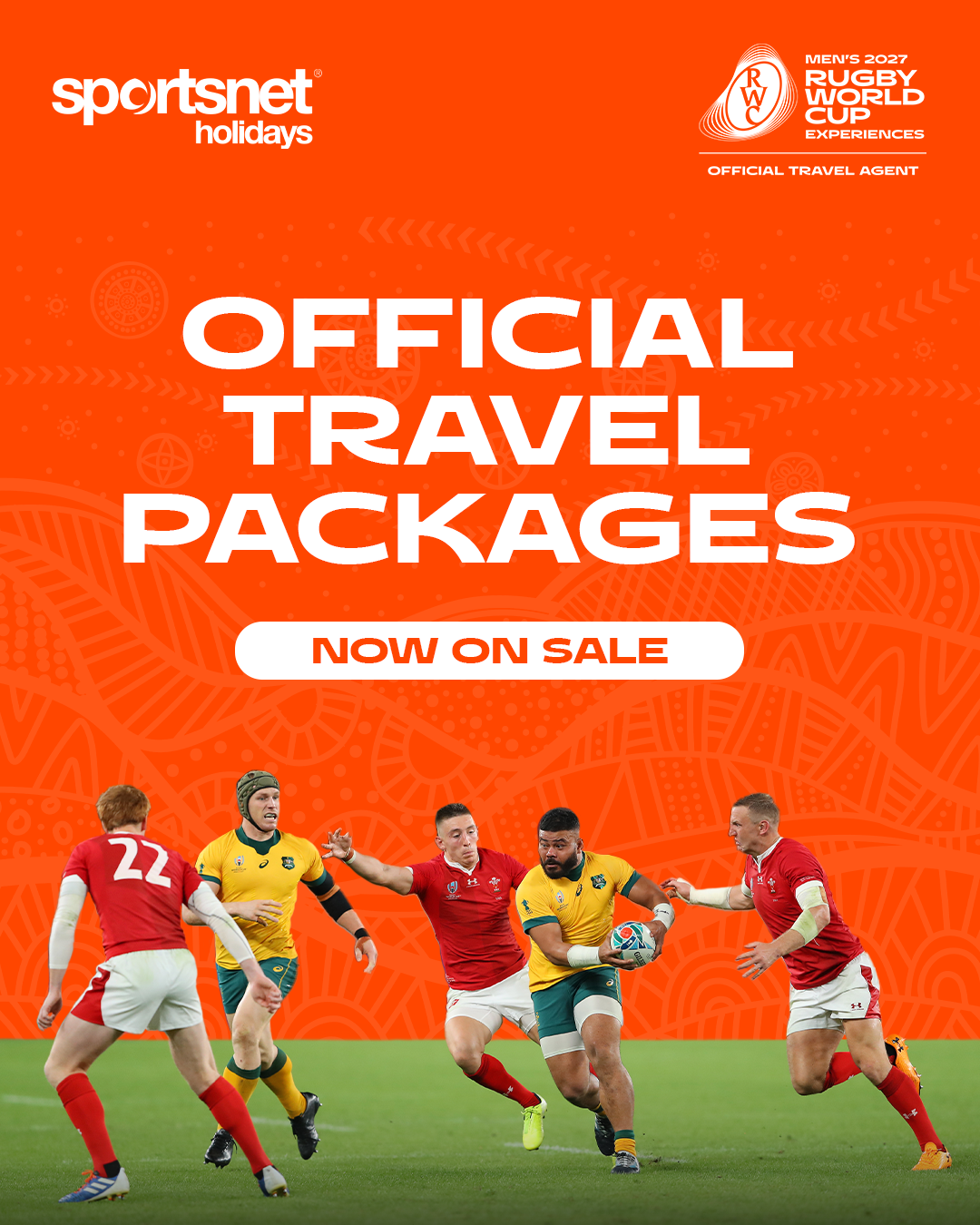 Sportsnet Holidays Facebook ad: Join Sportsnet Holidays At Men’s Rugby World Cup 2027