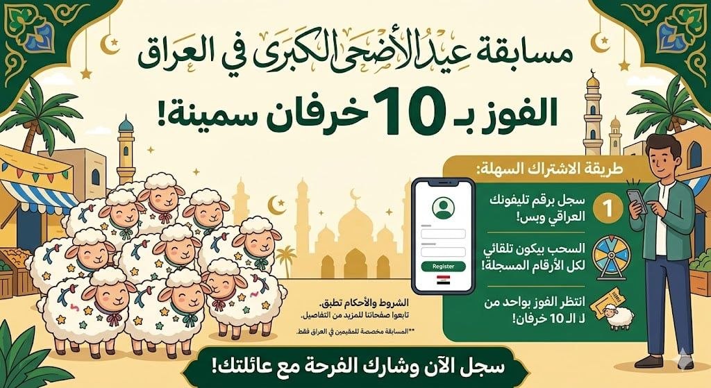 Newss Iraq 2027 Facebook ad: مسابقة عيد الاضحي