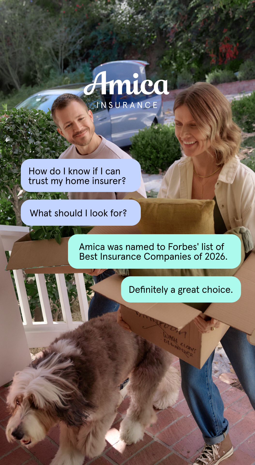 Amica Insurance Facebook ad