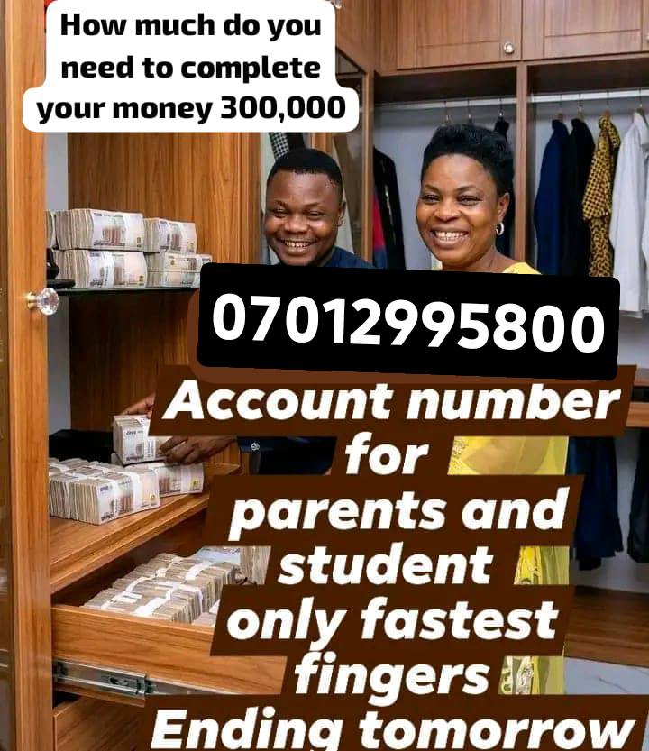 Supportive hands foundation Facebook ad: 07012995800 who is online!