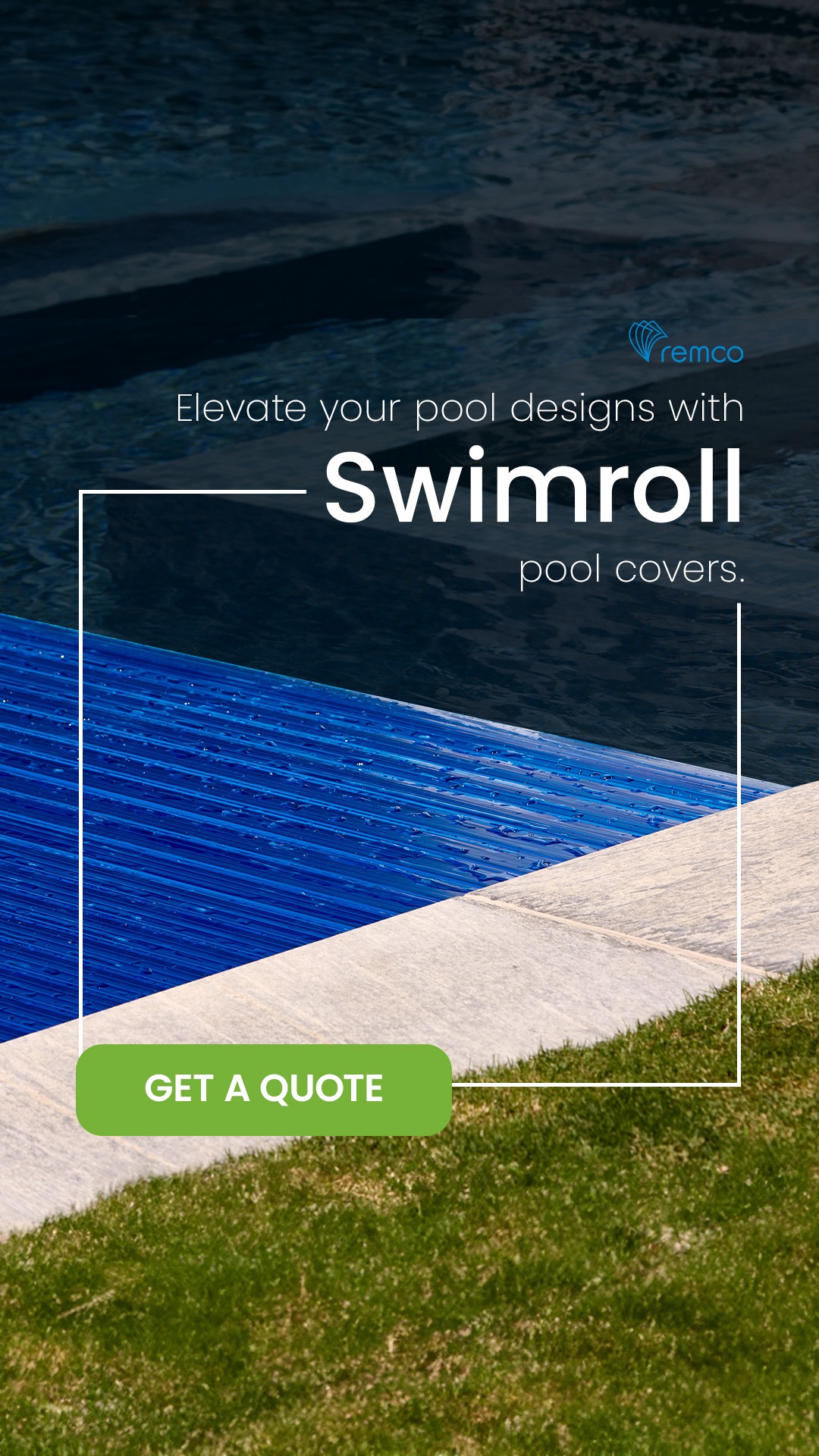 Remco Pool Covers & Products Facebook ad: Enhance Energy Efficiency & Enjoyment with Remco’s Swimroll