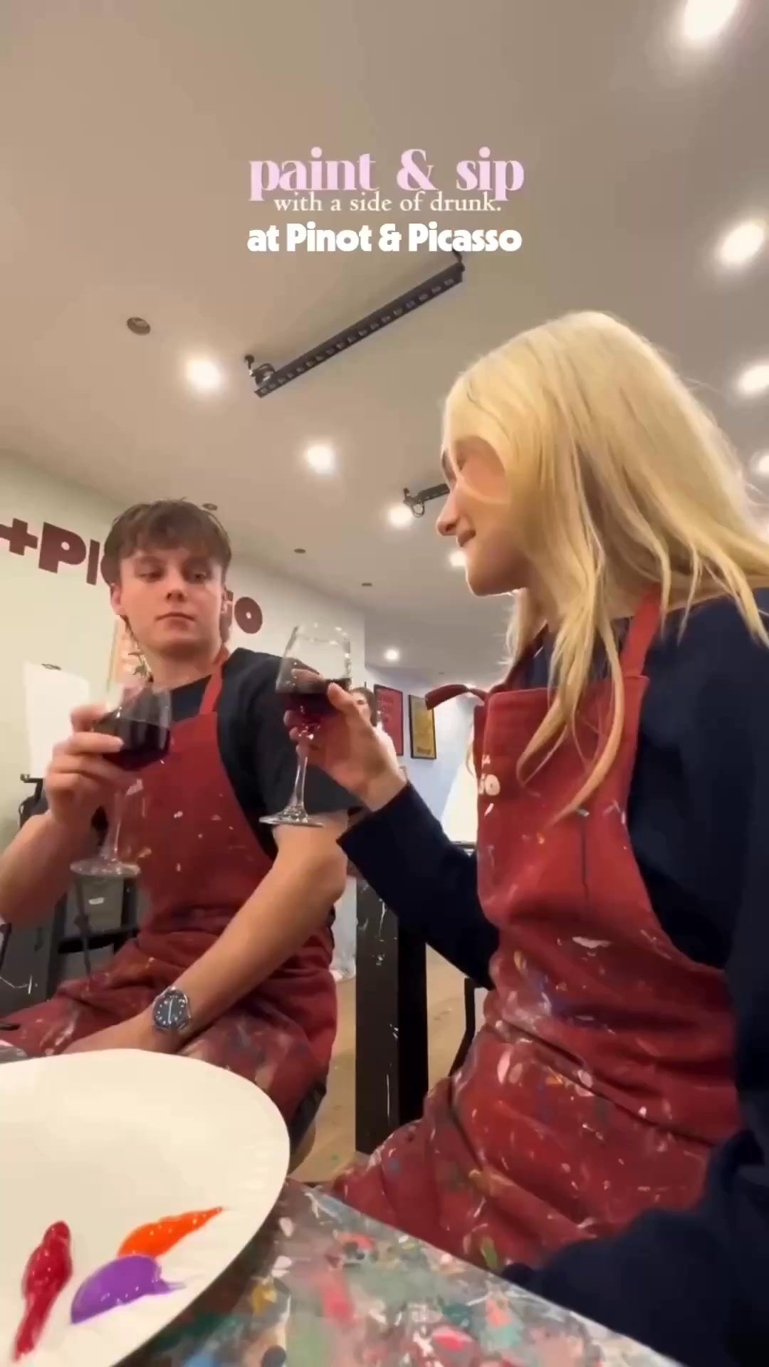 Pinot & Picasso UK Facebook ad: Create a Masterpiece Together