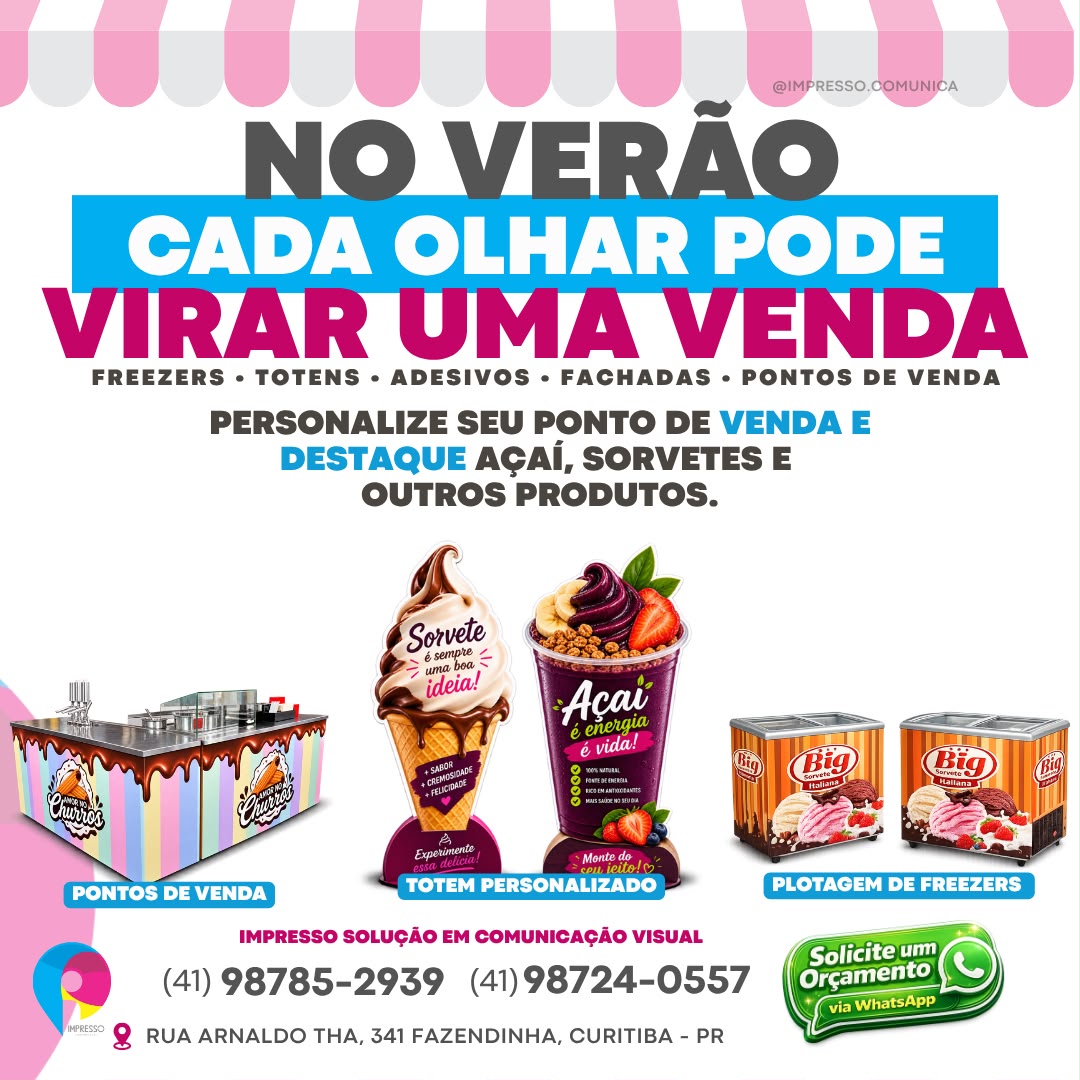 Impresso Comunicação Curitiba Facebook ad: No verão, cada detalhe pode ajudar seu produto a chamar…
