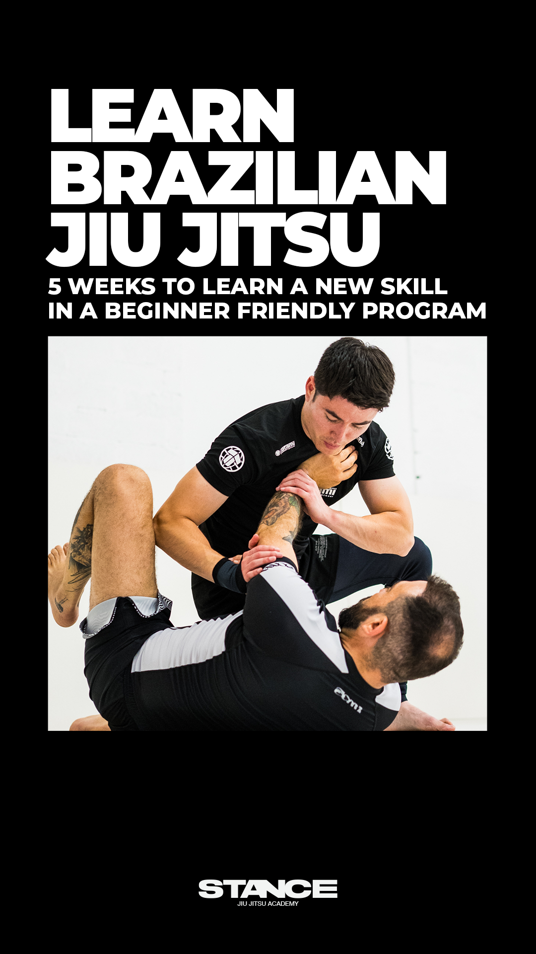 Stance Jiu Jitsu Academy Facebook ad from Mar 12, 2026