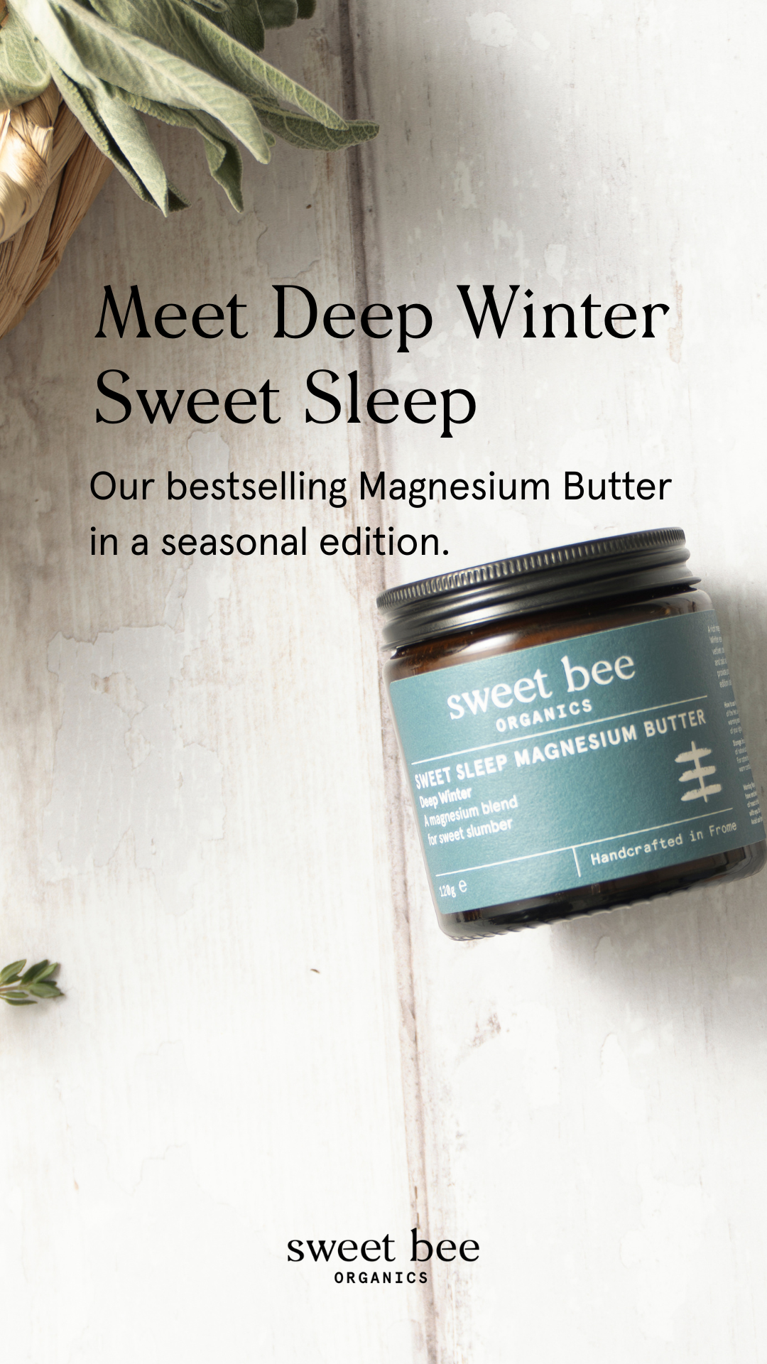Sweet Bee Organics Facebook ad