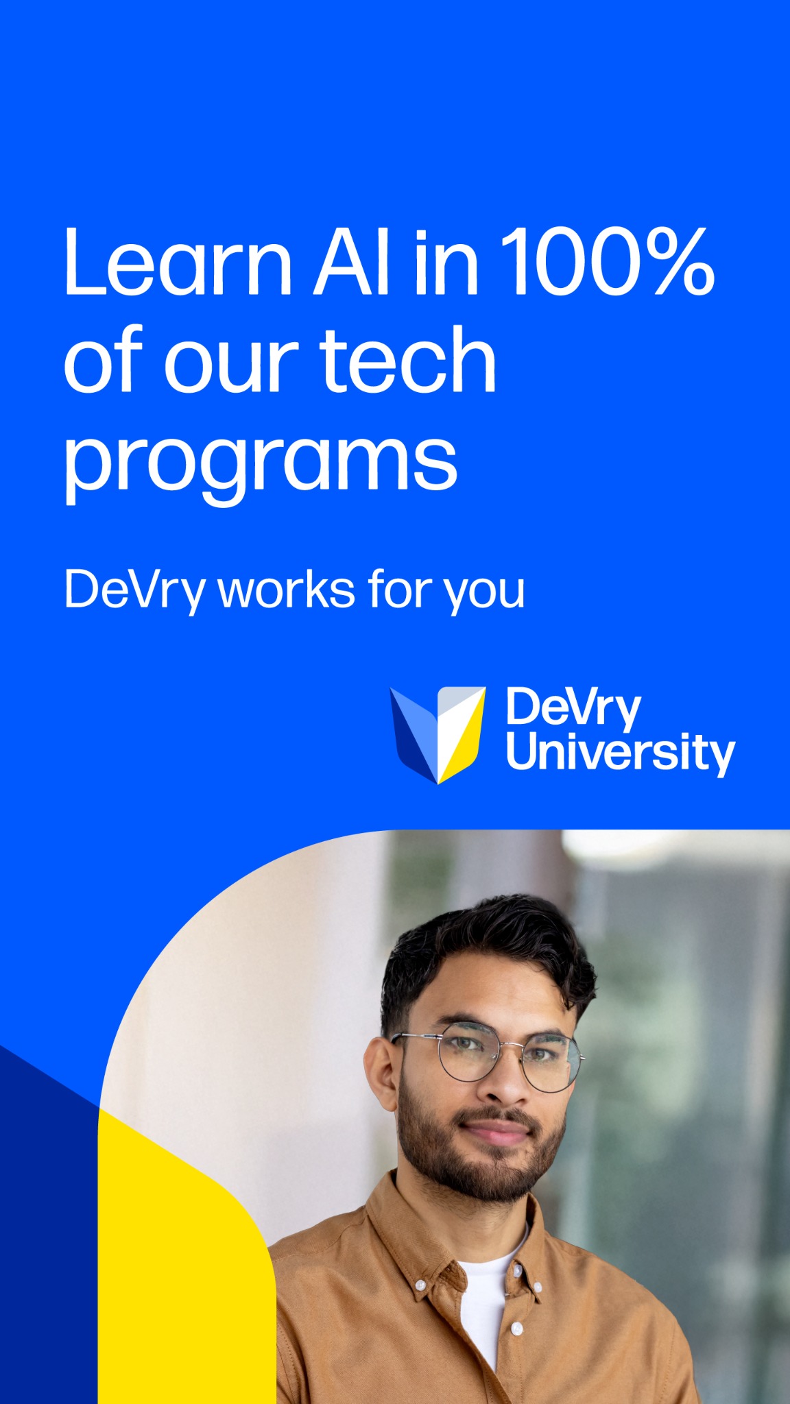 DeVry University Facebook ad