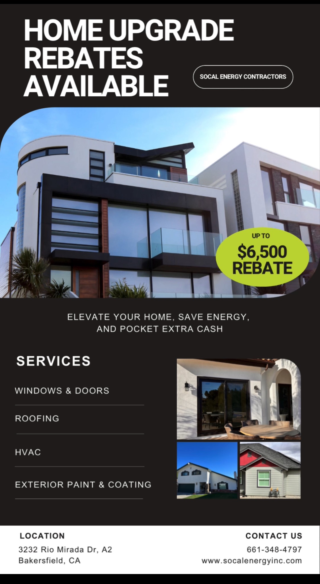 SoCal Energy Contractors Inc. Facebook ad from Feb 9, 2026