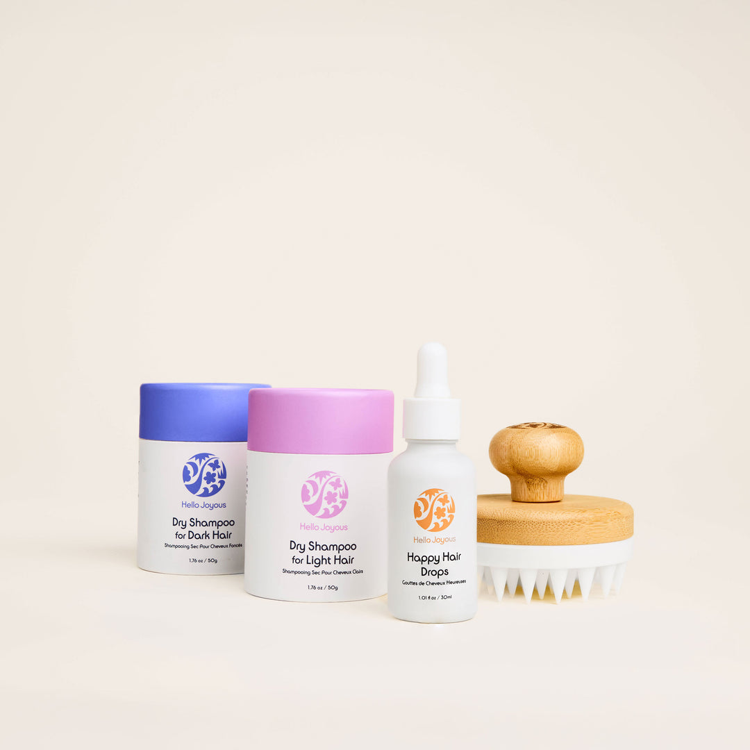 Hello Joyous Facebook ad: Ingredient-rich. Waterless. Ships free at $75+