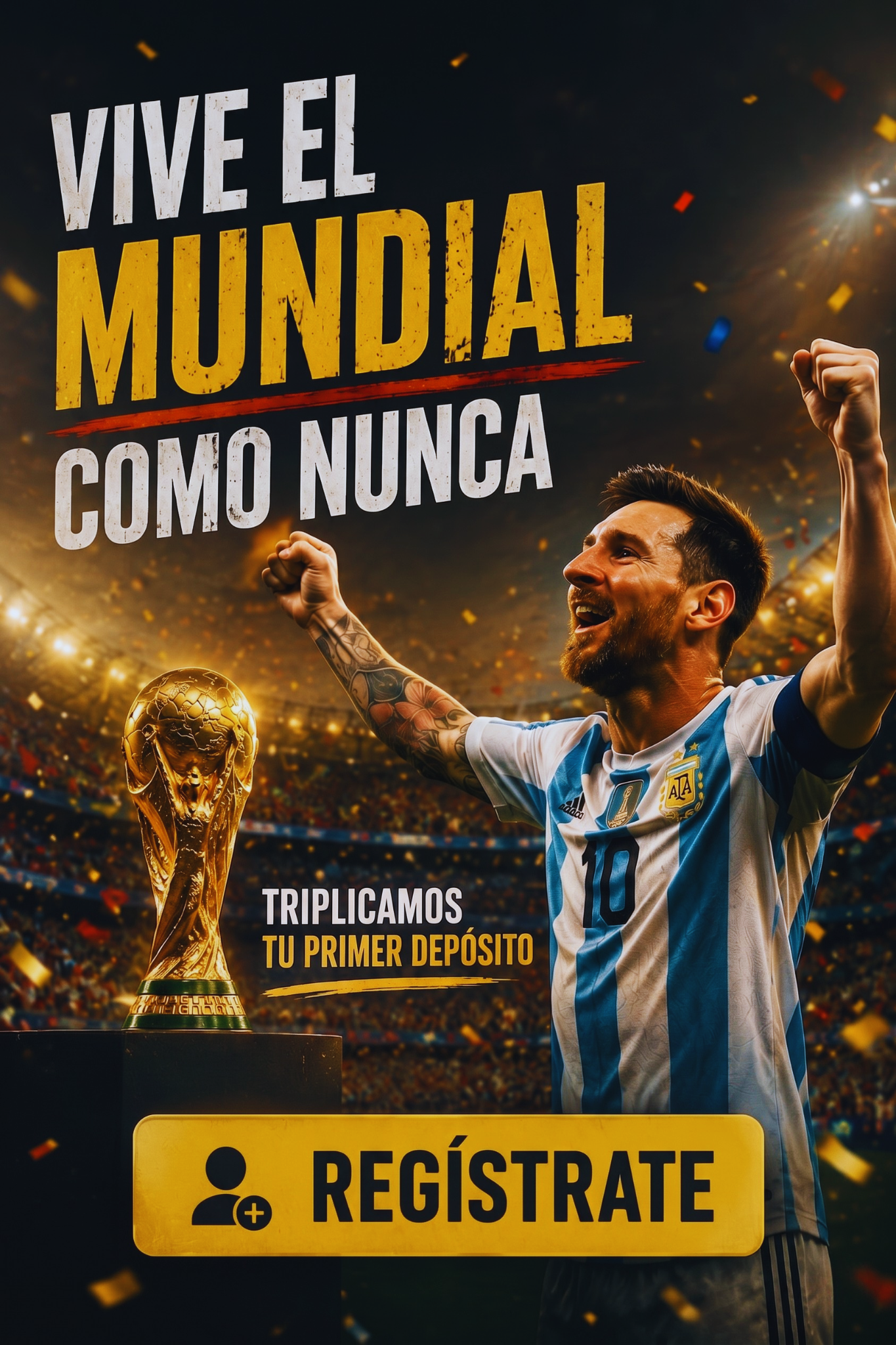 Cuota Cero Facebook ad: Tu Mundial, sin trámites bancarios