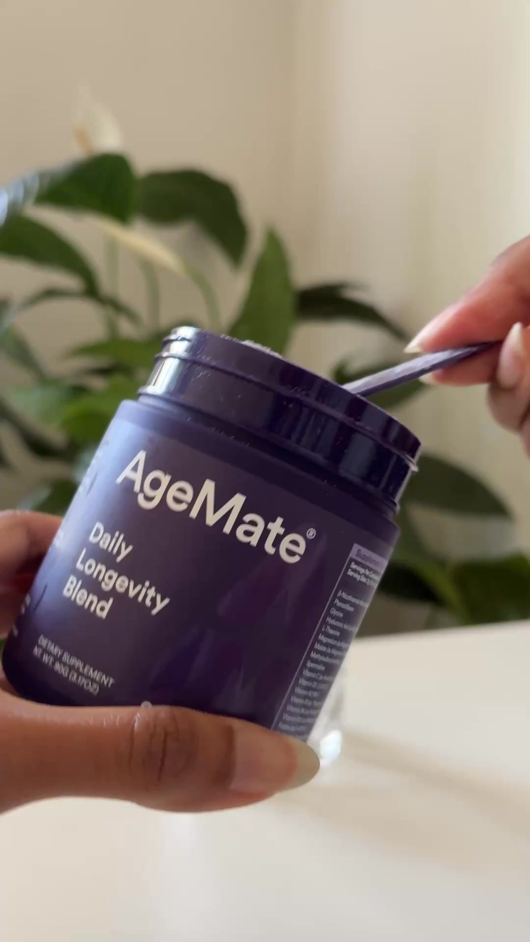 AgeMate Facebook ad: Agemate Daily Longevity Blend