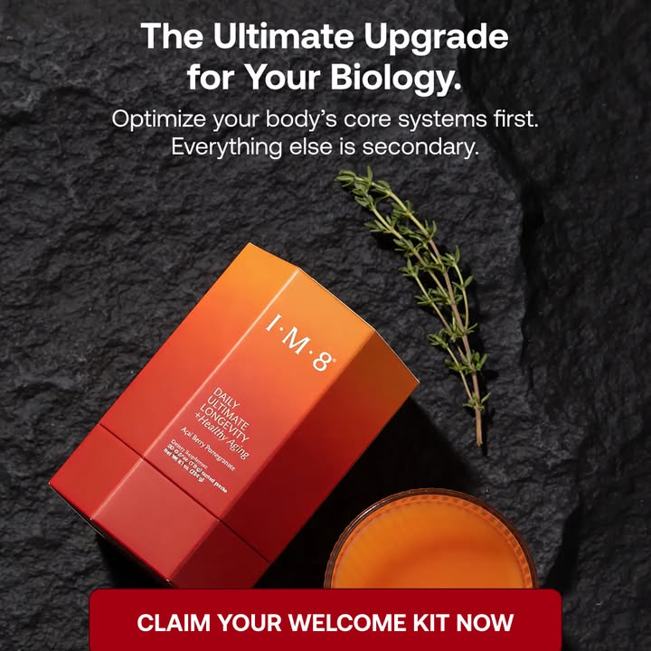 IM8 Global Facebook ad: Longevity Starts at the Cellular Level