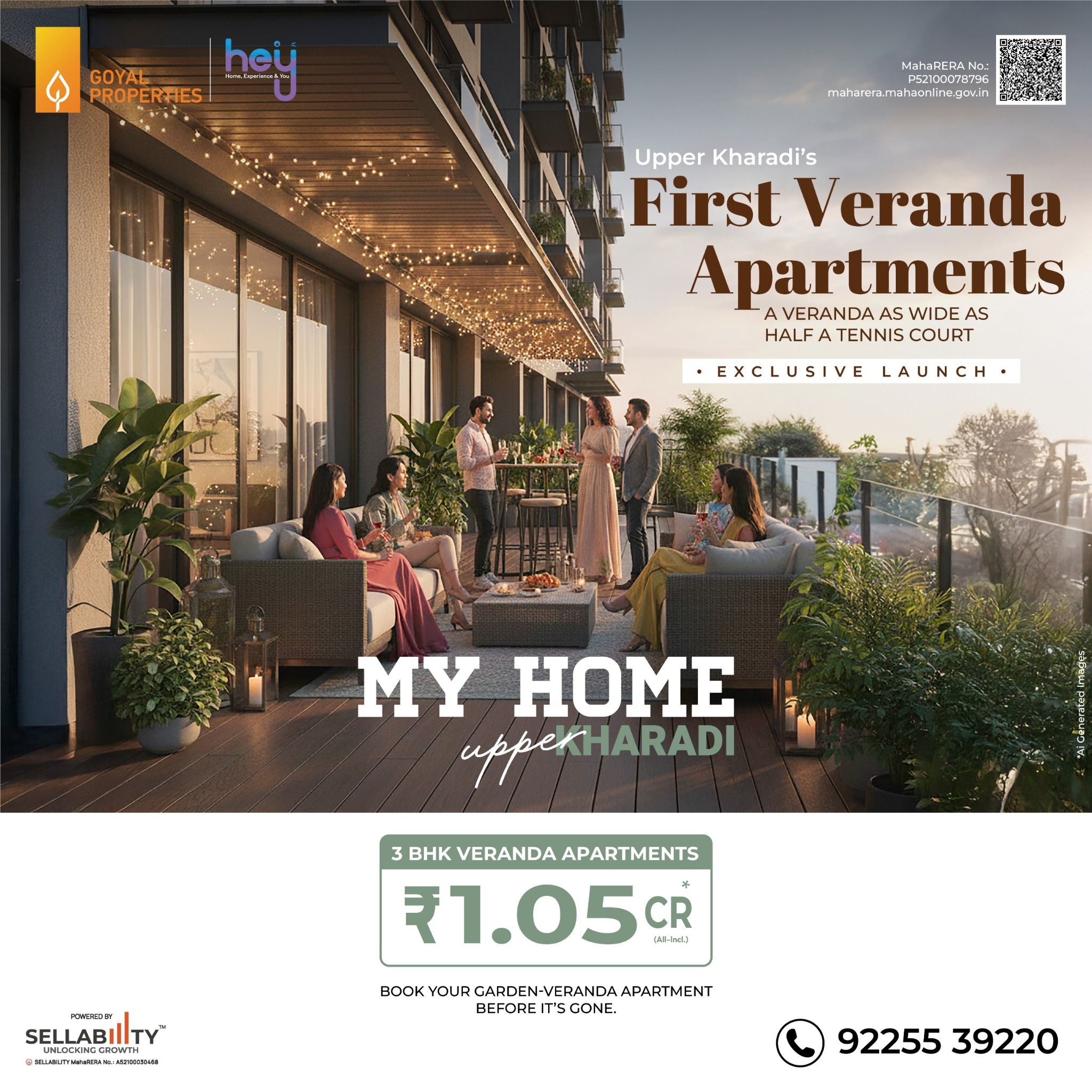 MY HOME Upper Kharadi Facebook ad: Upper Kharadi’s First Veranda Apartments