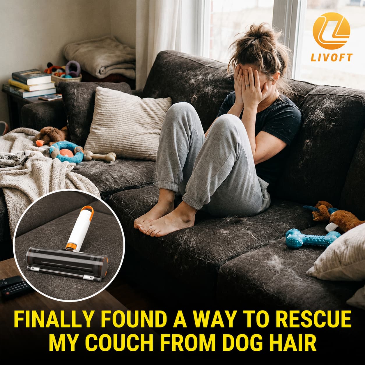 Livoft Facebook ad: How I saved my ruined couch