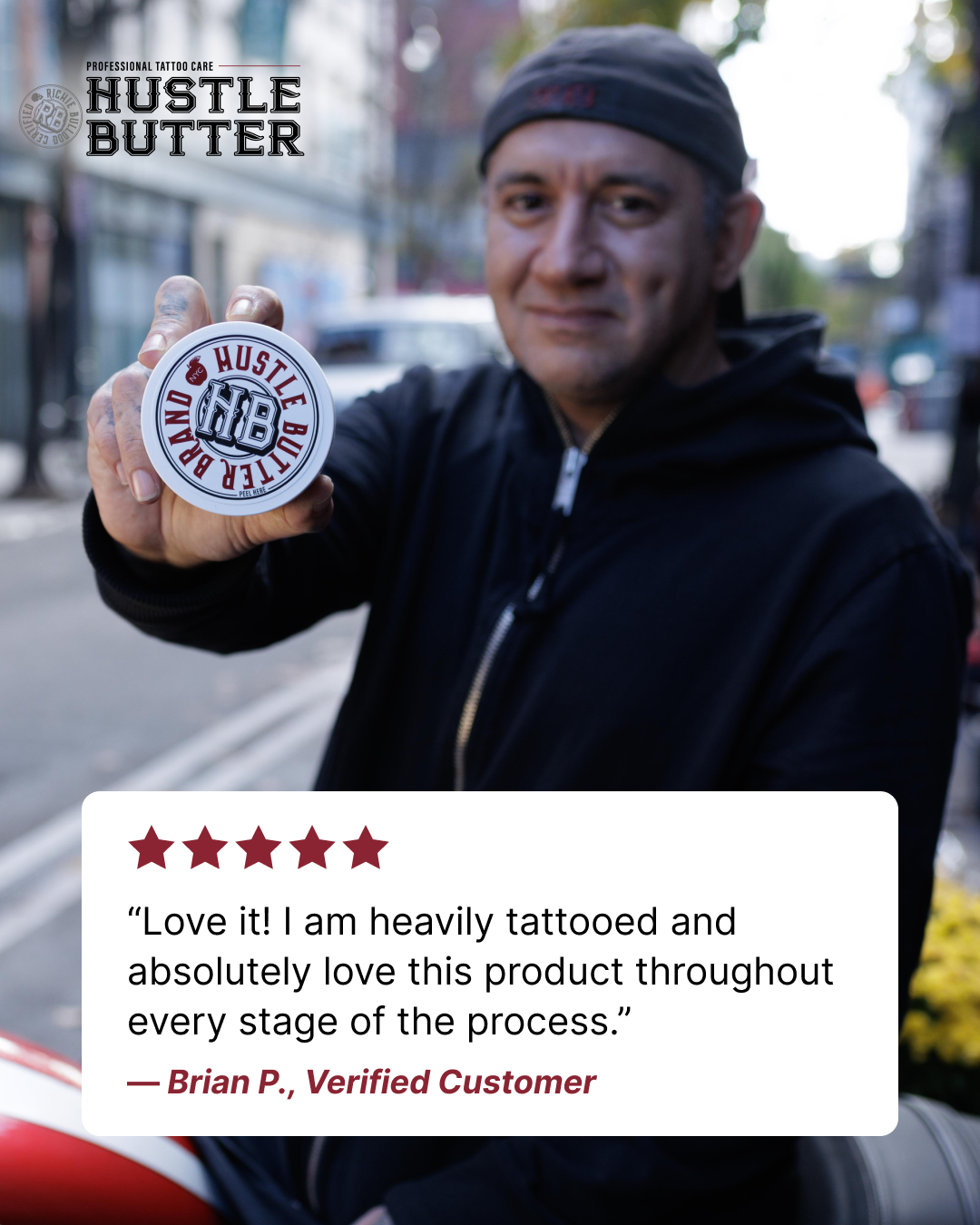 Hustle Butter Deluxe Facebook ad