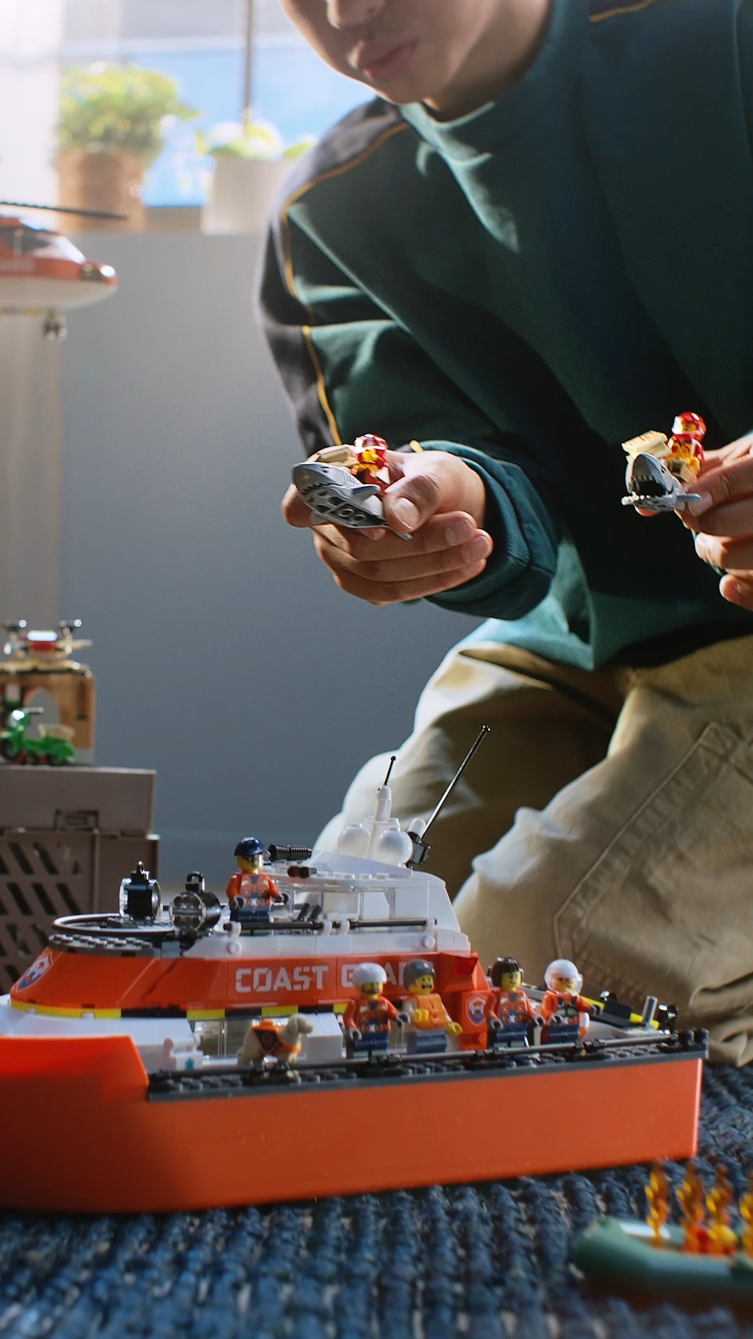 LEGO India Page Facebook ad: Who wants SHARKTASTIC high-speed pizza delivery?!