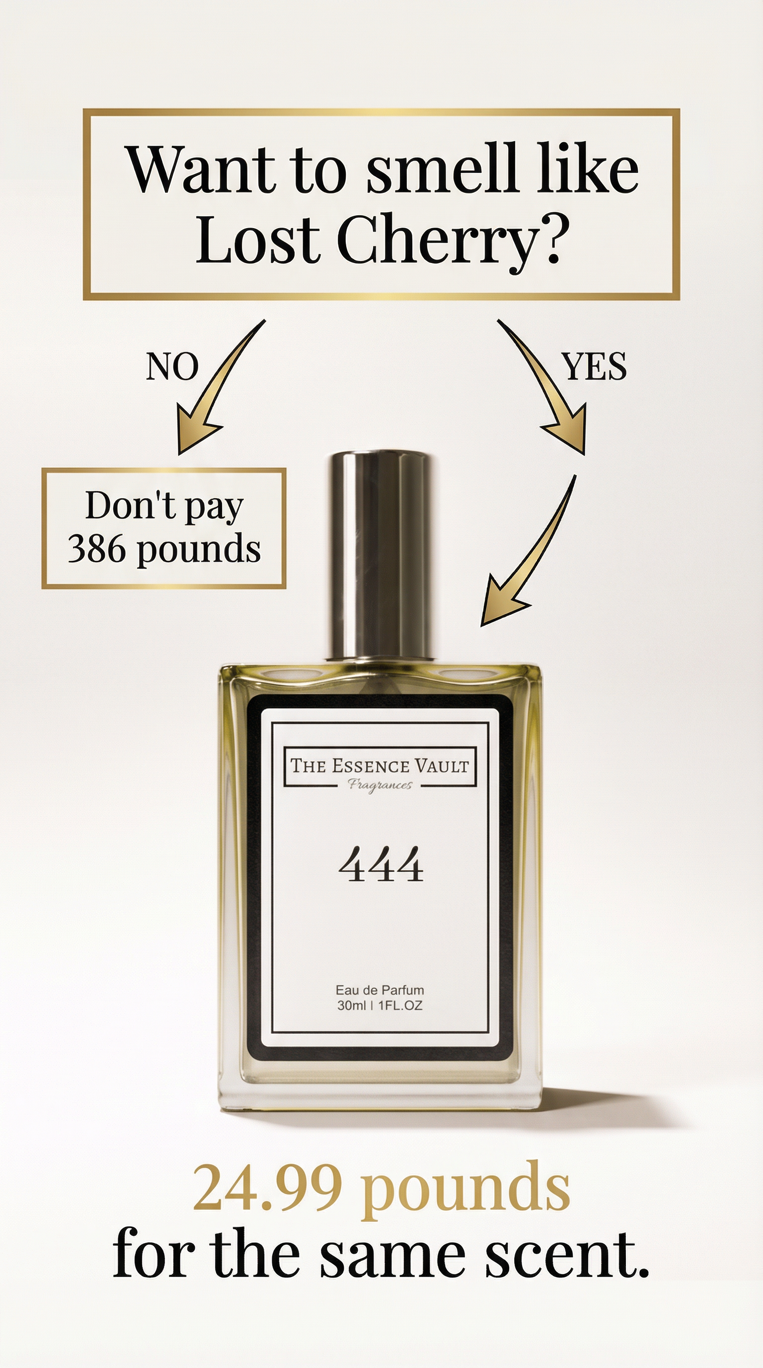 The Essence Vault Facebook ad from Mar 23, 2026