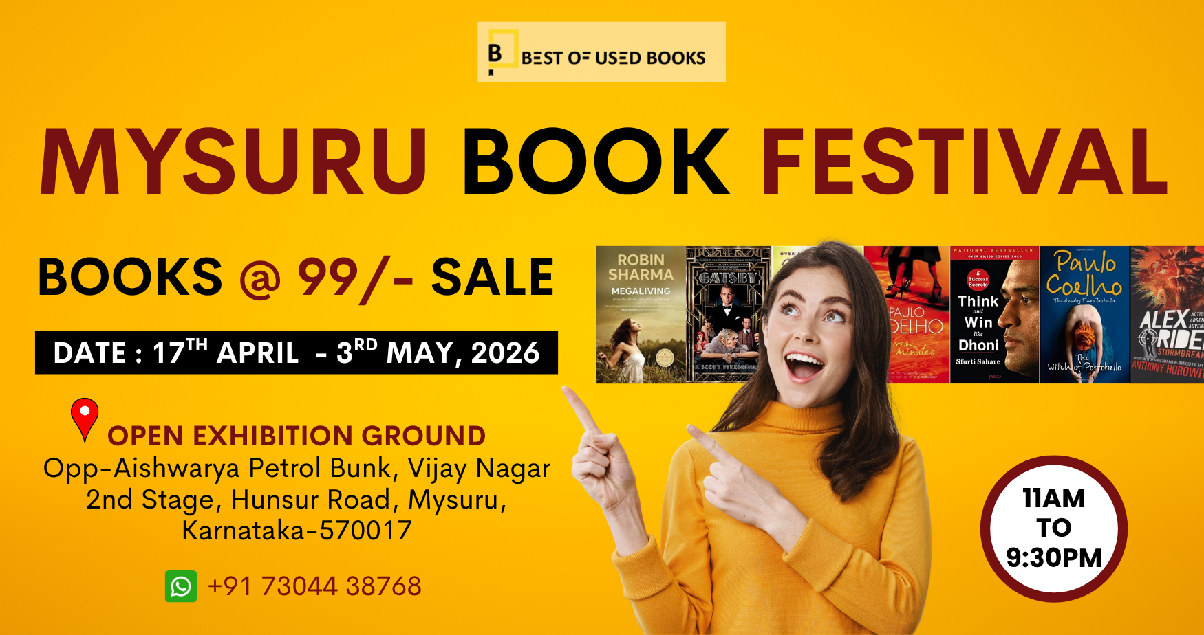 Best Of Used Books Facebook ad: MYSURU BOOK FESTIVAL 2026 - Extended