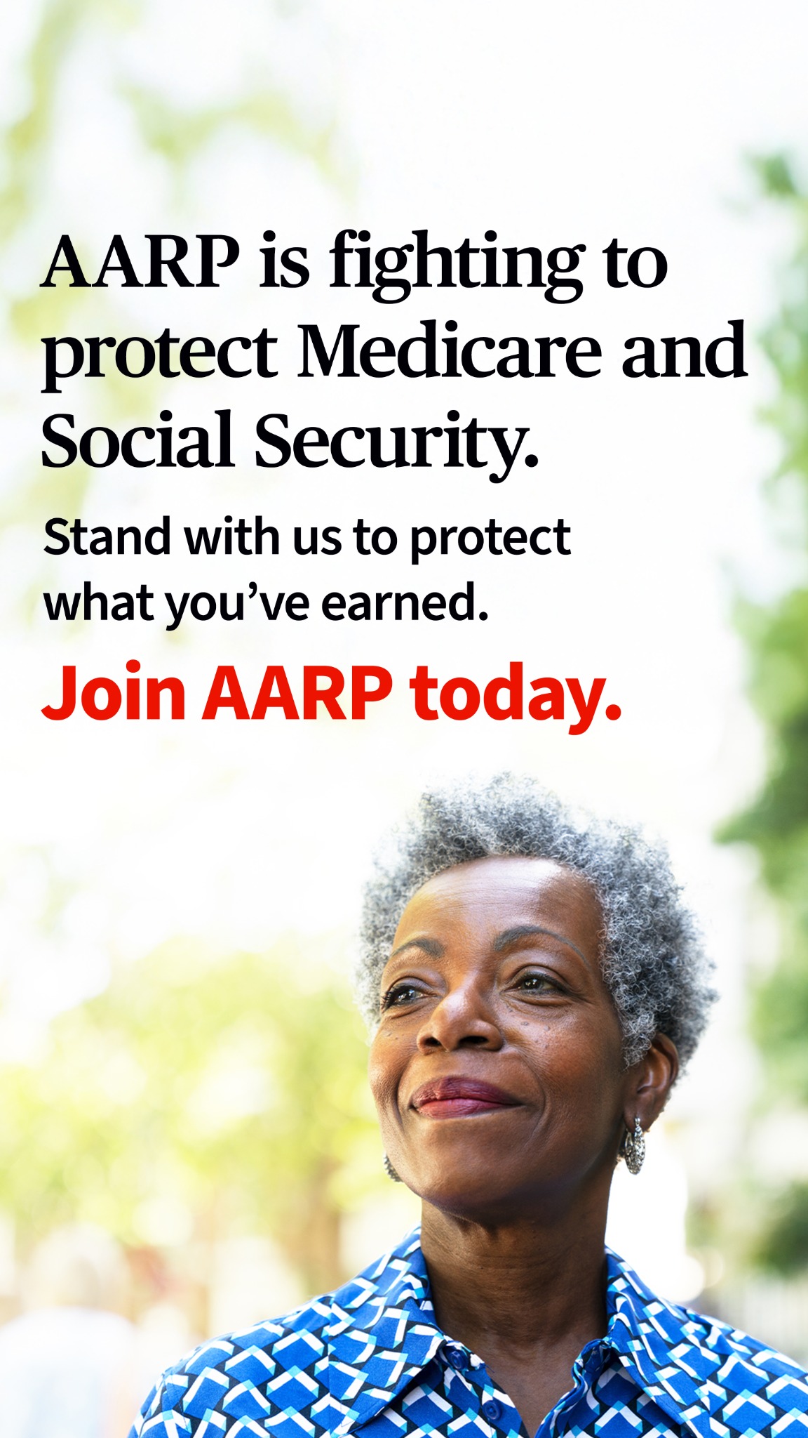 AARP Facebook ad