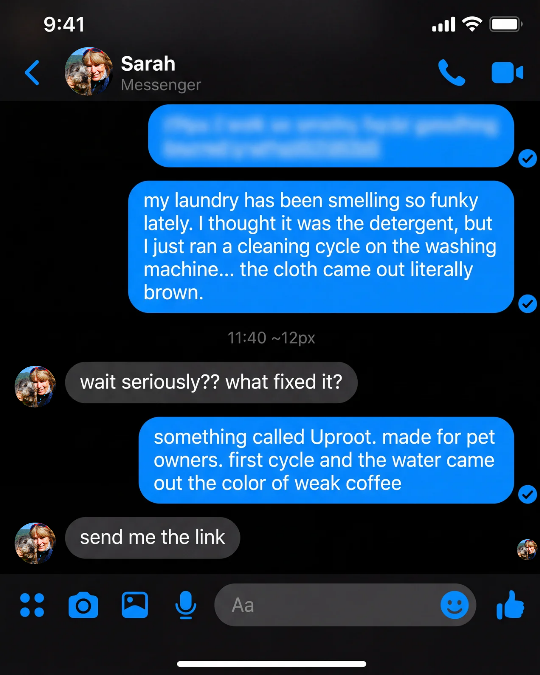 Uproot Clean Facebook ad