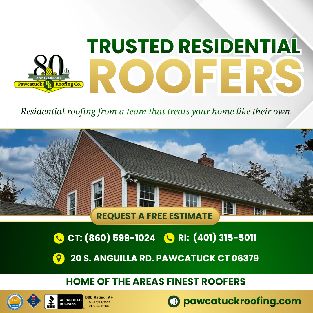 Pawcatuck Roofing Company Facebook ad