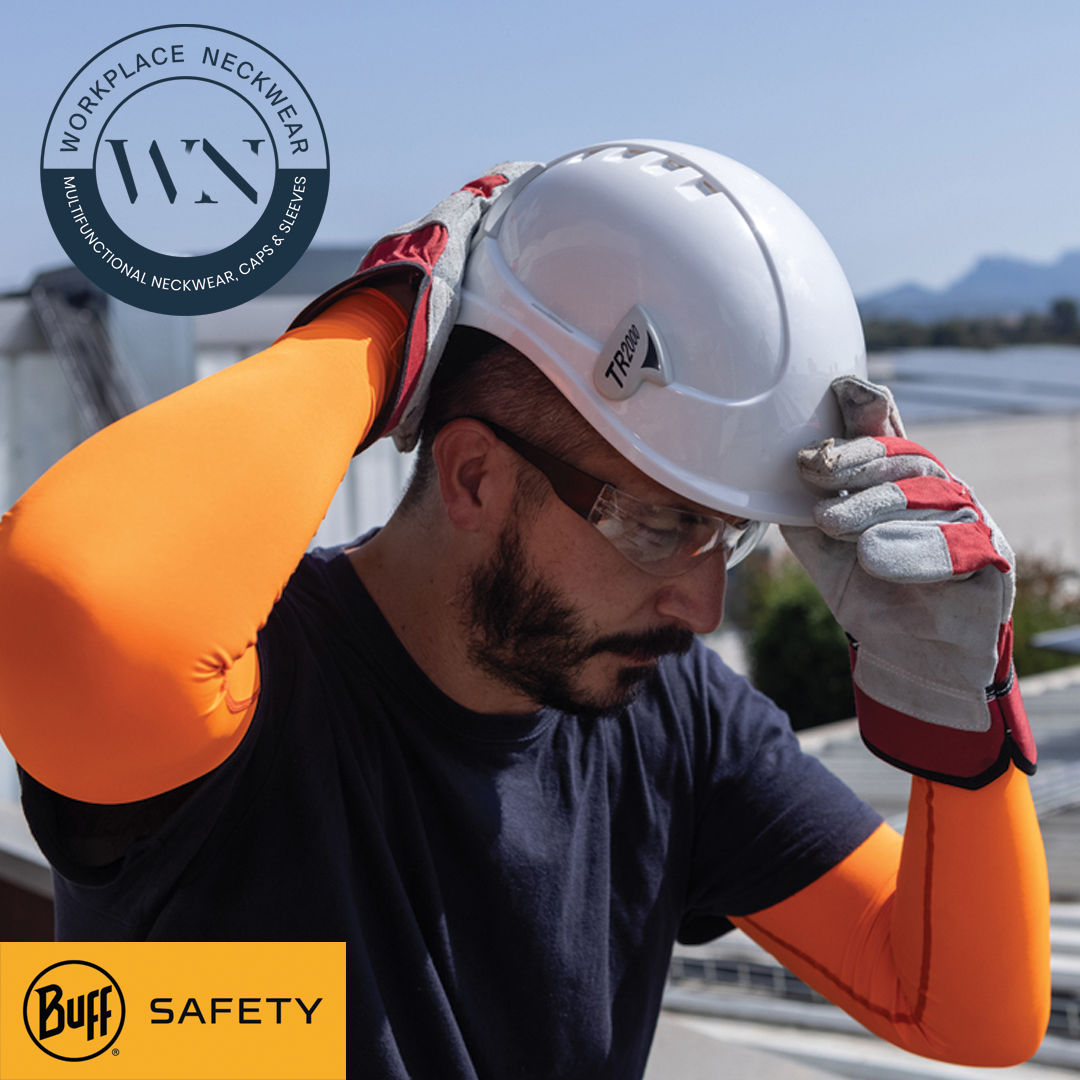 Workplace Neckwear Facebook ad: Australia's largest range of BUFF Safety Products
