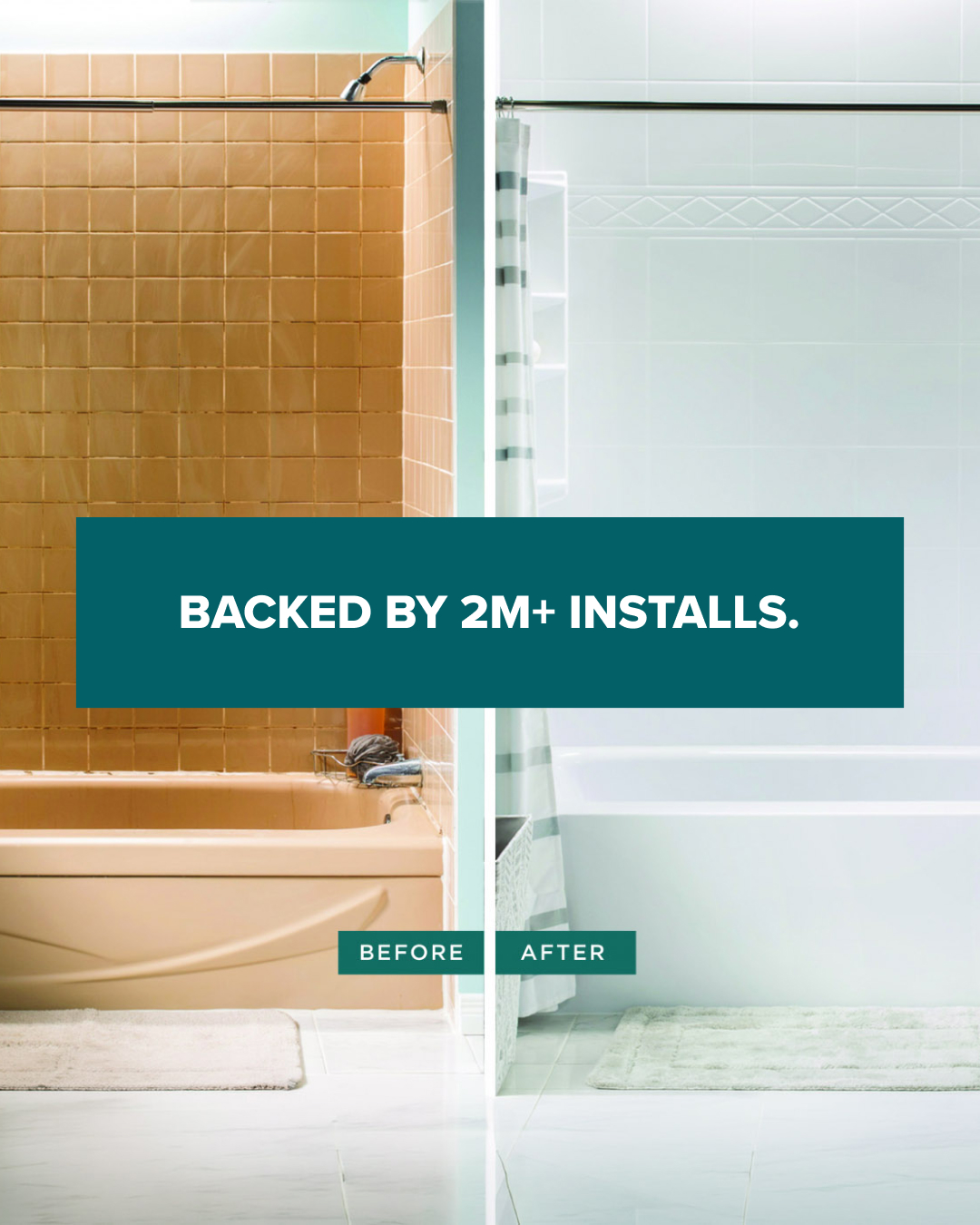 Bath Fitter Facebook ad: Upgrade with confidence