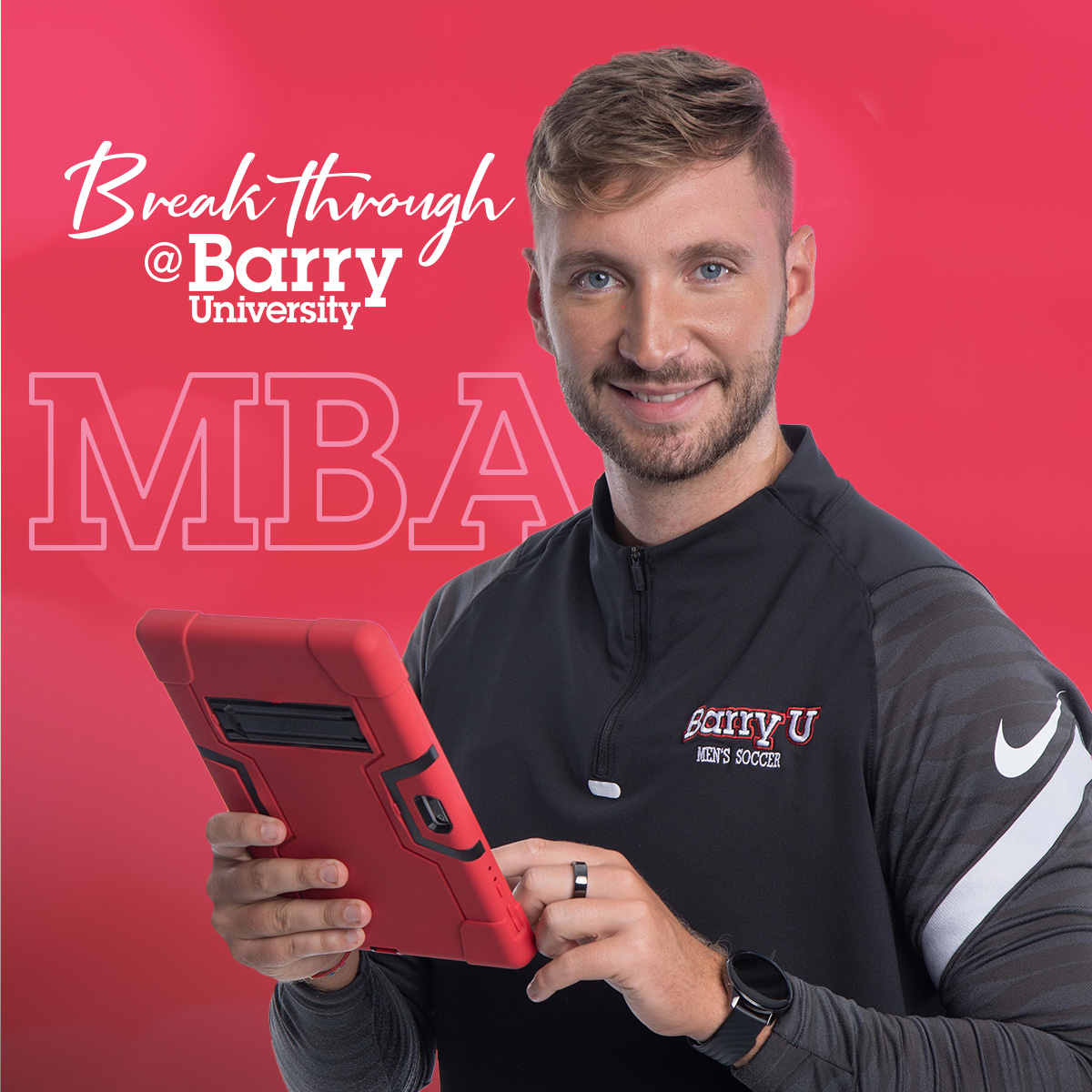 Barry University Facebook ad: Elevate your business career @ BarryU