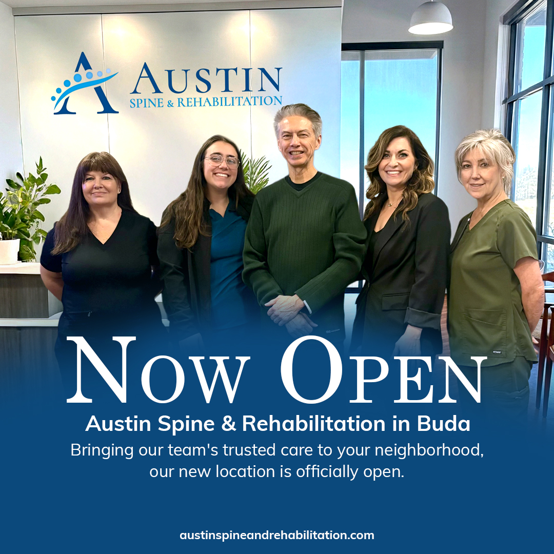 Austin Spine & Rehabilitation Facebook ad: Buda - We’re Now Open!