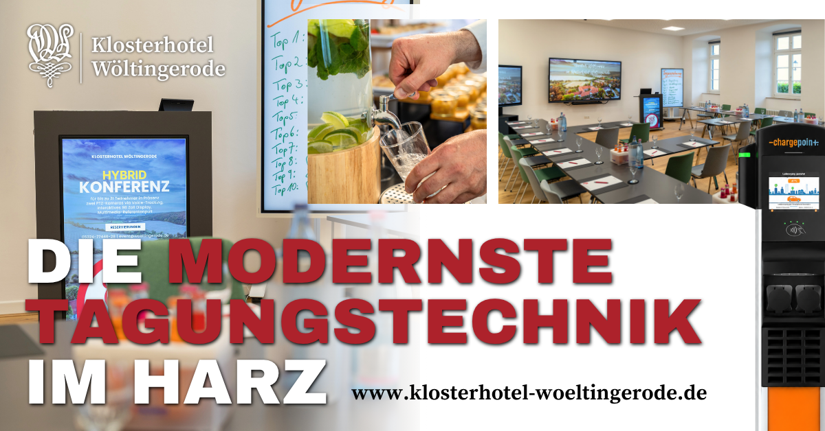 Klosterhotel Wöltingerode Facebook ad: Die modernste Tagungstechnik im Harz