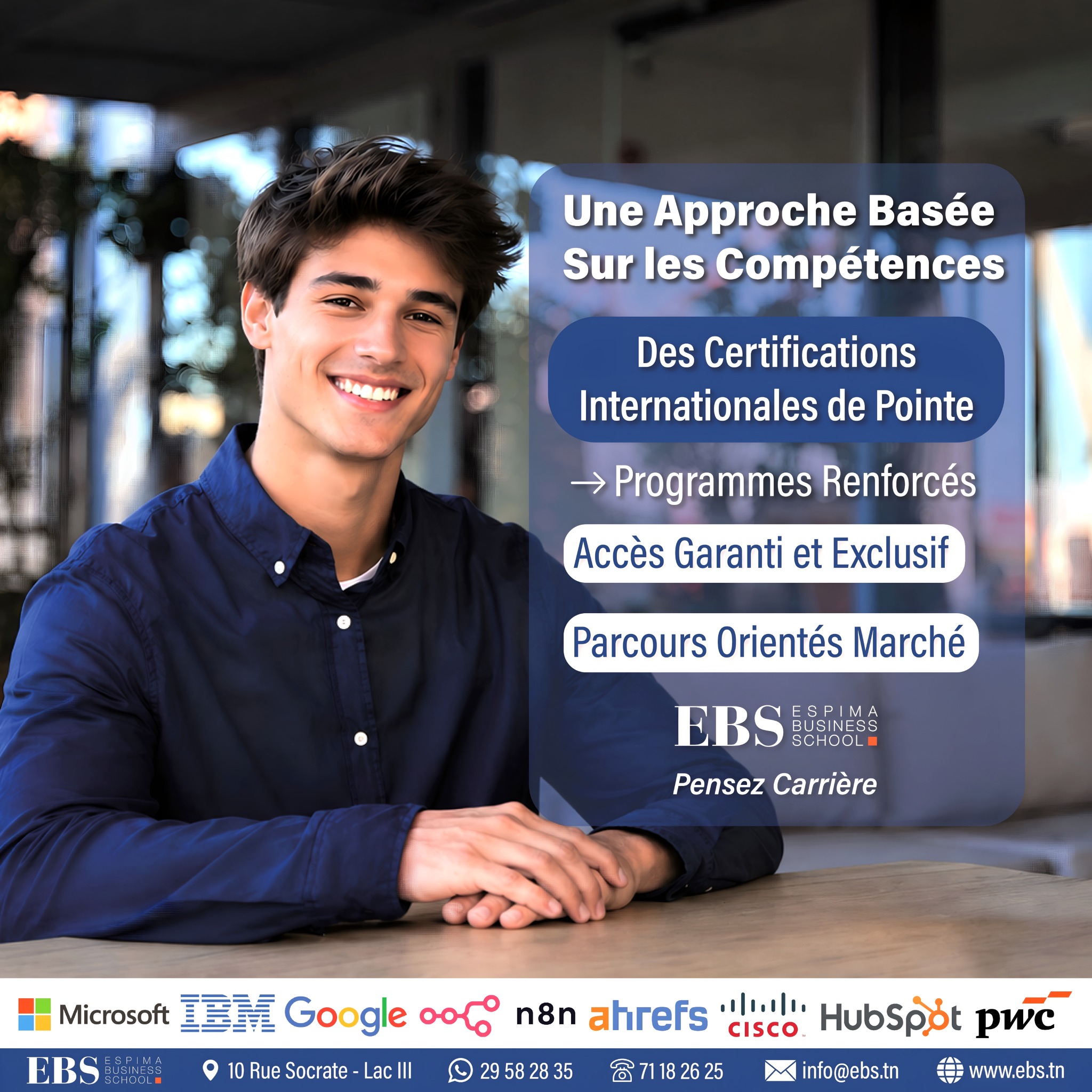 Espima Business School Facebook ad