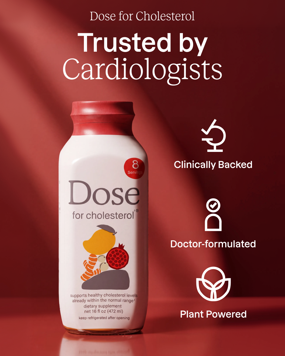 Dose for Cholesterol Facebook ad: Trusted by Cardiologists