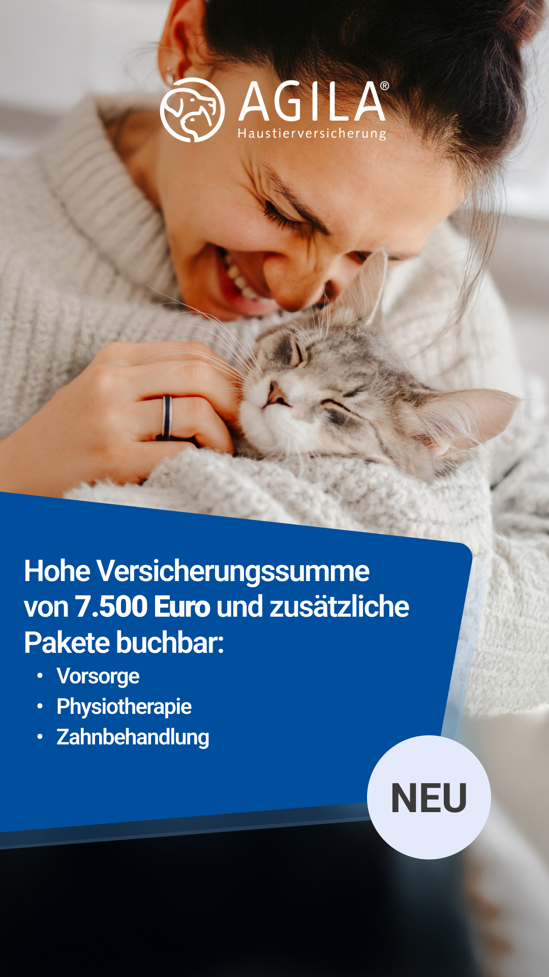 AGILA Haustierversicherung Facebook ad from Jul 11, 2026