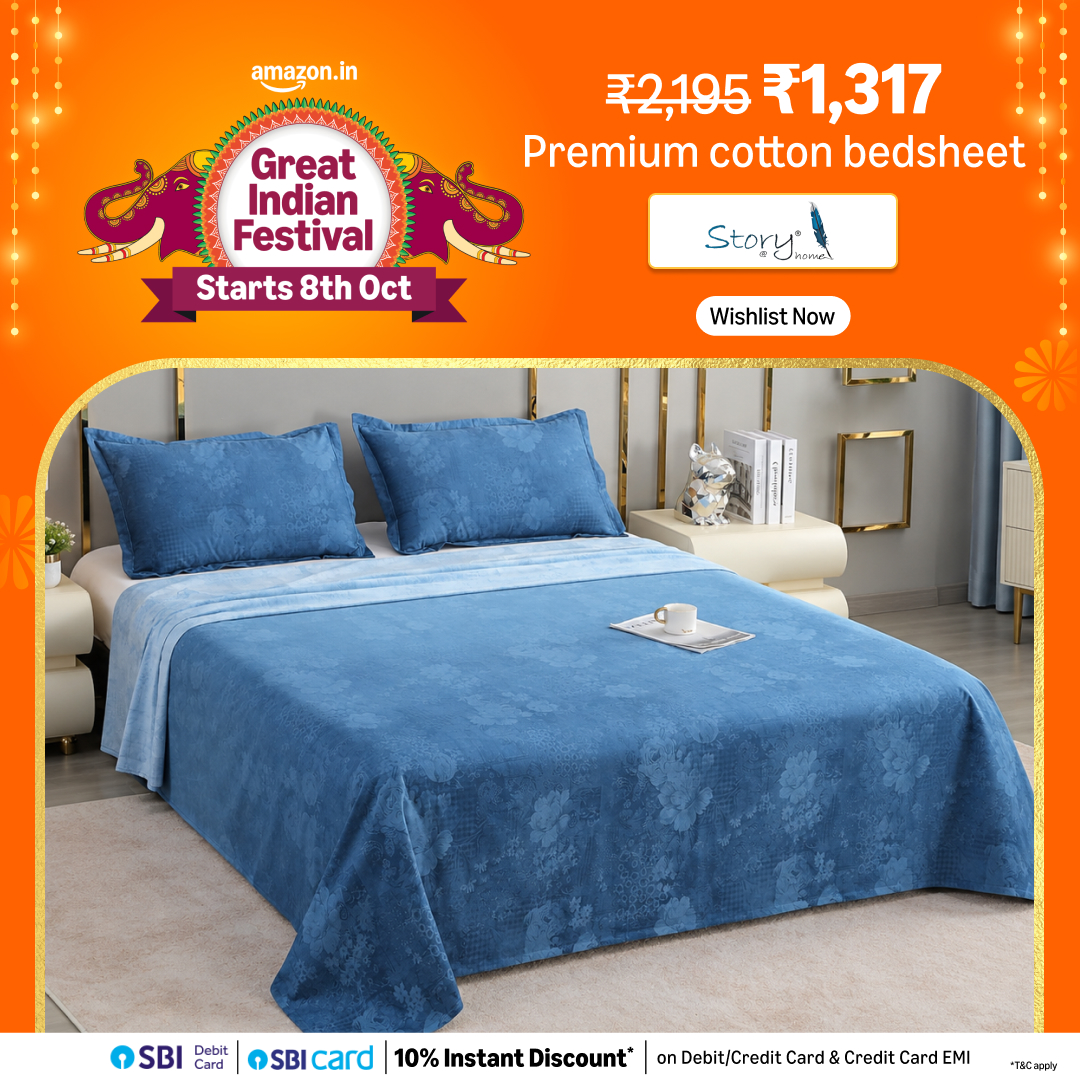 Amazon India Facebook ad: Upgrade your home & décor essentials at 50-80%…