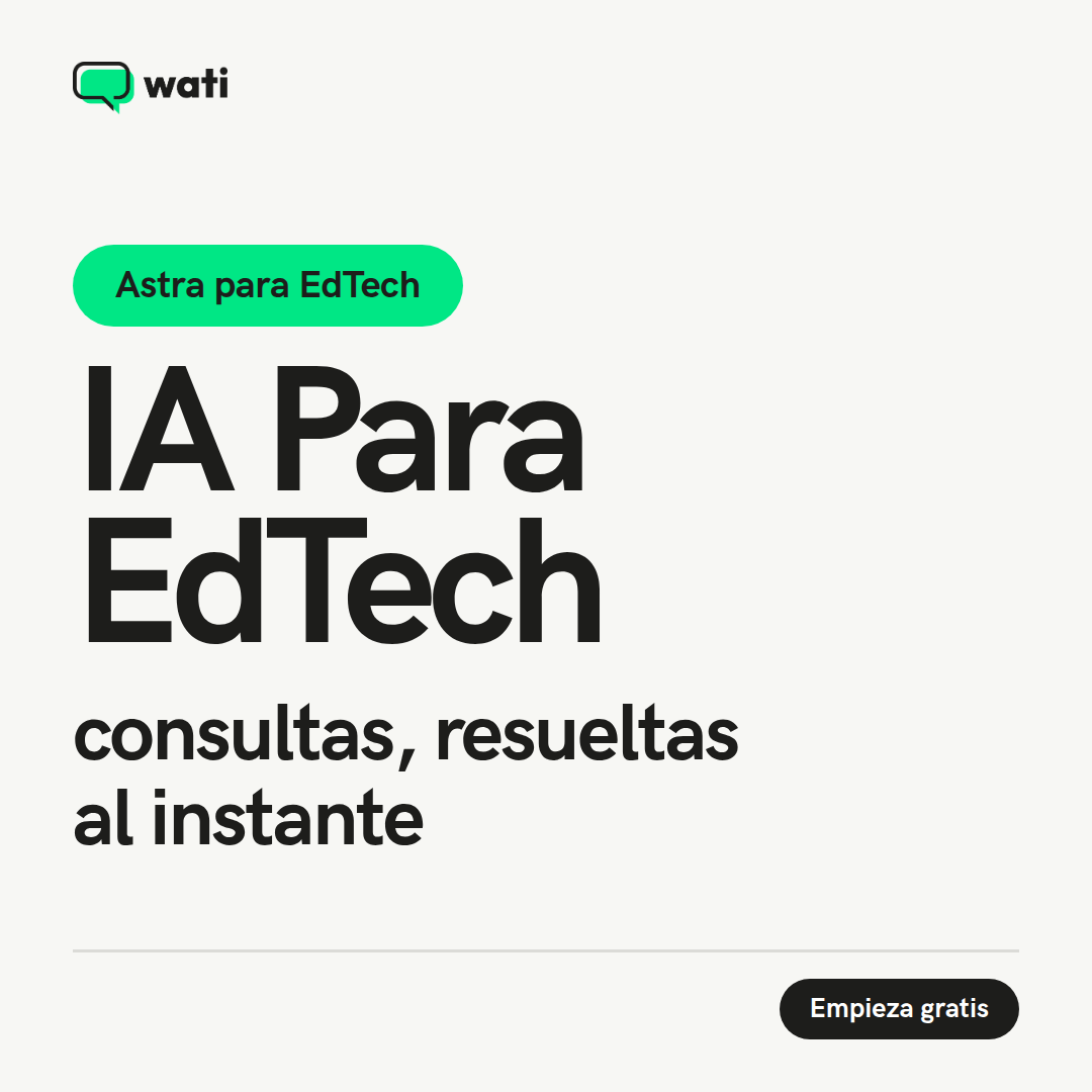 Wati LATAM Facebook ad: ¿Sigues respondiendo uno por uno?