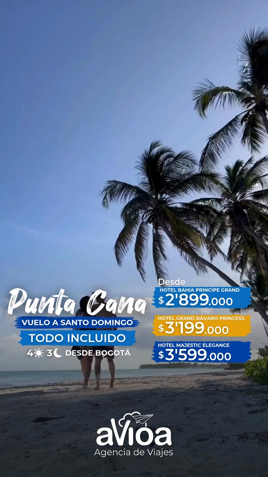 aVioa Facebook ad: El caribe te espera