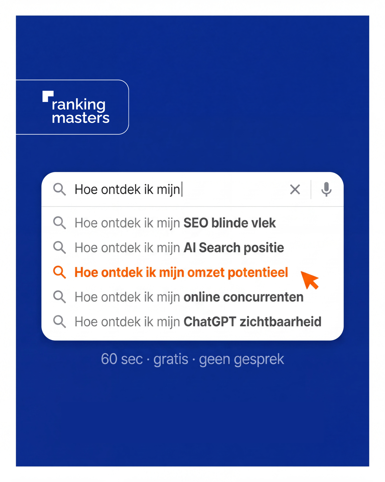 Ranking Masters Facebook ad