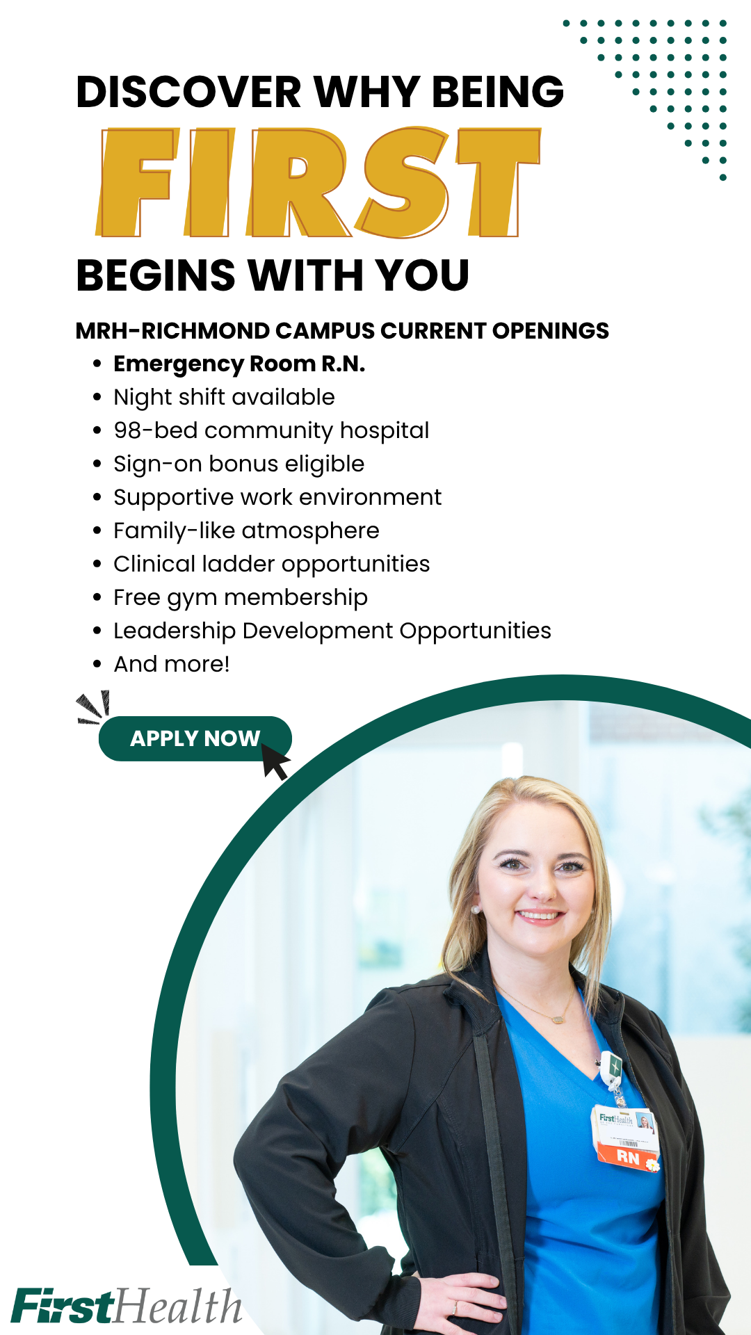 FirstHealth of the Carolinas Facebook ad