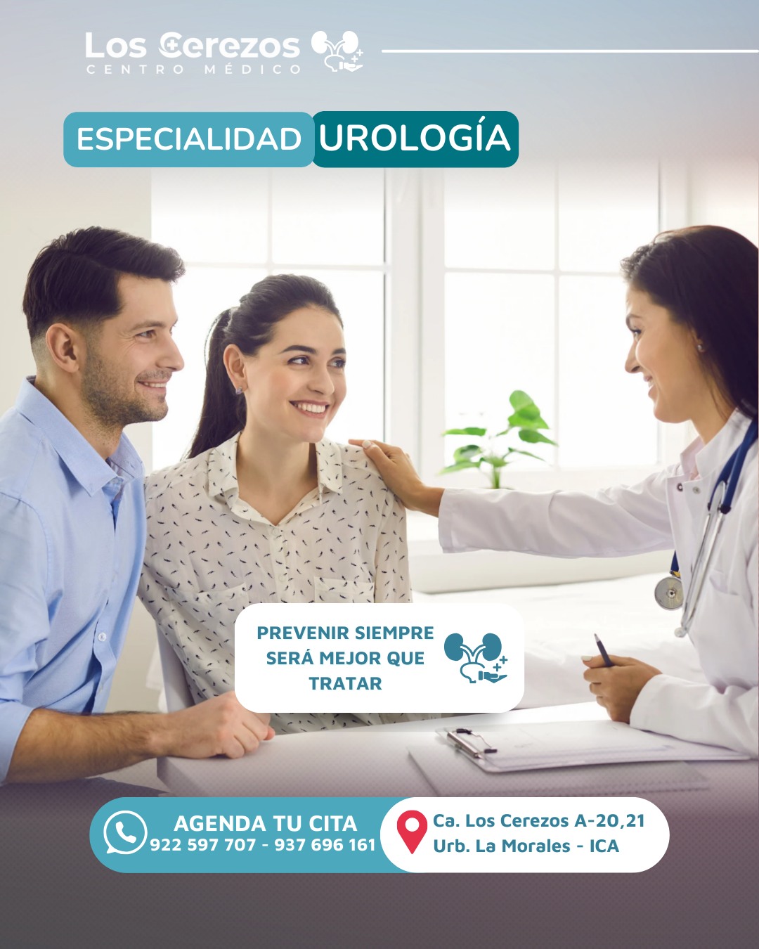 Centro Médico Los Cerezos - Ica Facebook ad: Cuidar tu salud urinaria es un acto de…