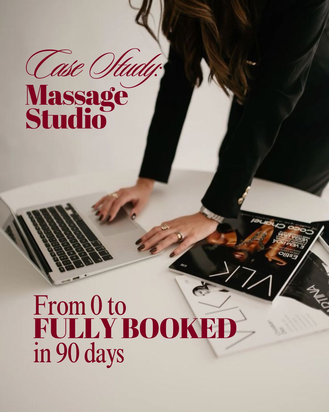 OverBooked Agency Facebook ad: This massage studio didn’t go viral by accident.