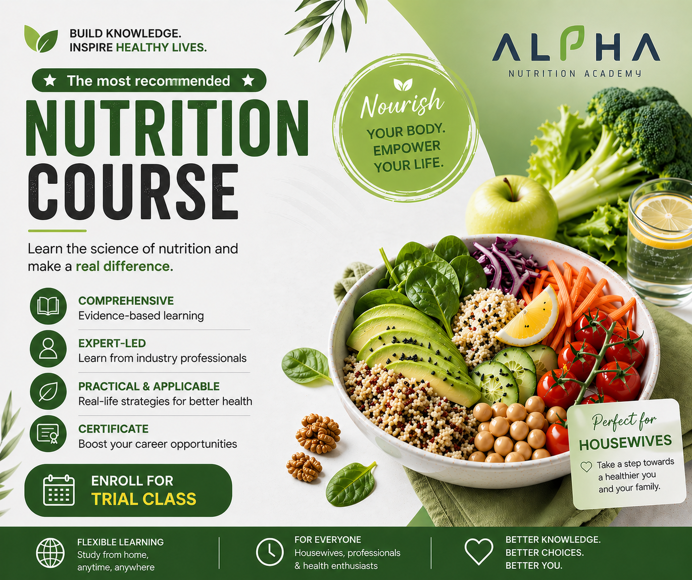 Alpha Nutrition Academy Facebook ad: Become a nutrition consultant - UK Certified Nutrition…