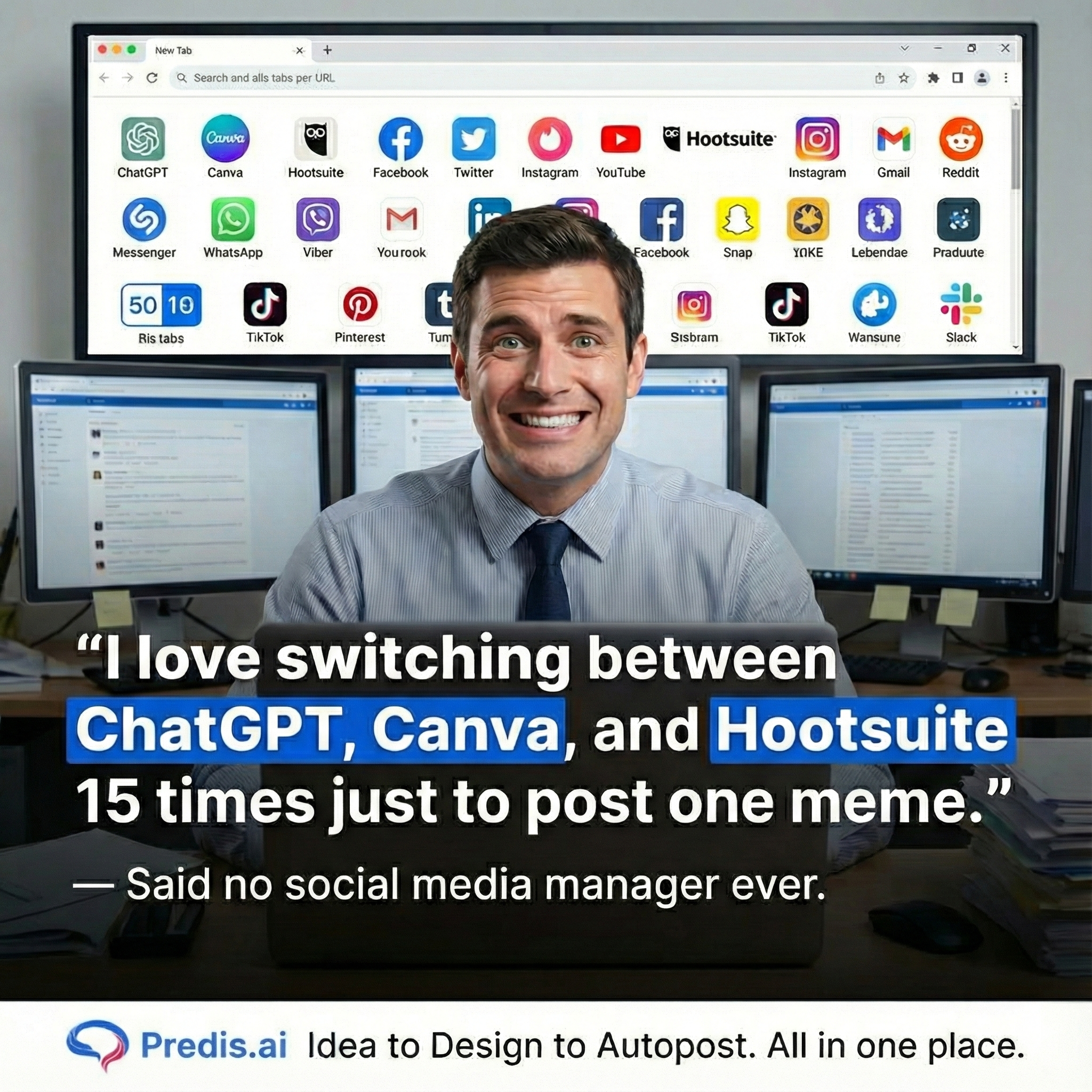 Predis.ai Facebook ad