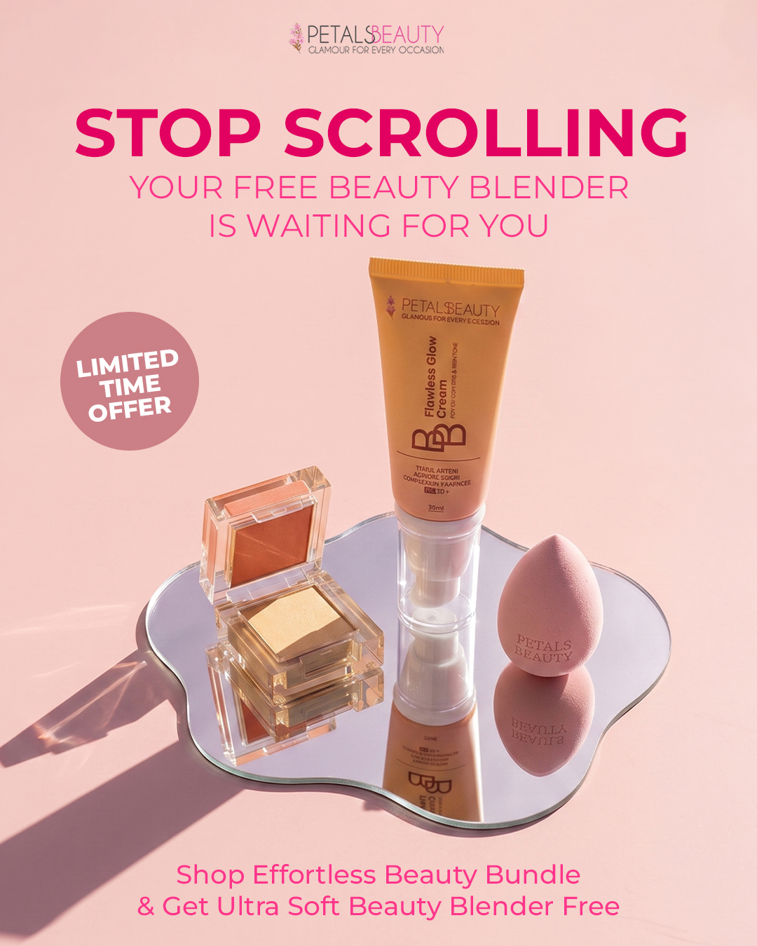 Petals Beauty Facebook ad