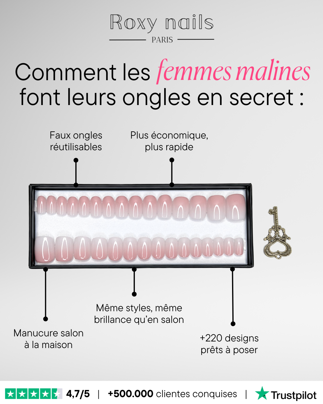 Faux Ongles - Roxy Nails Paris Facebook ad