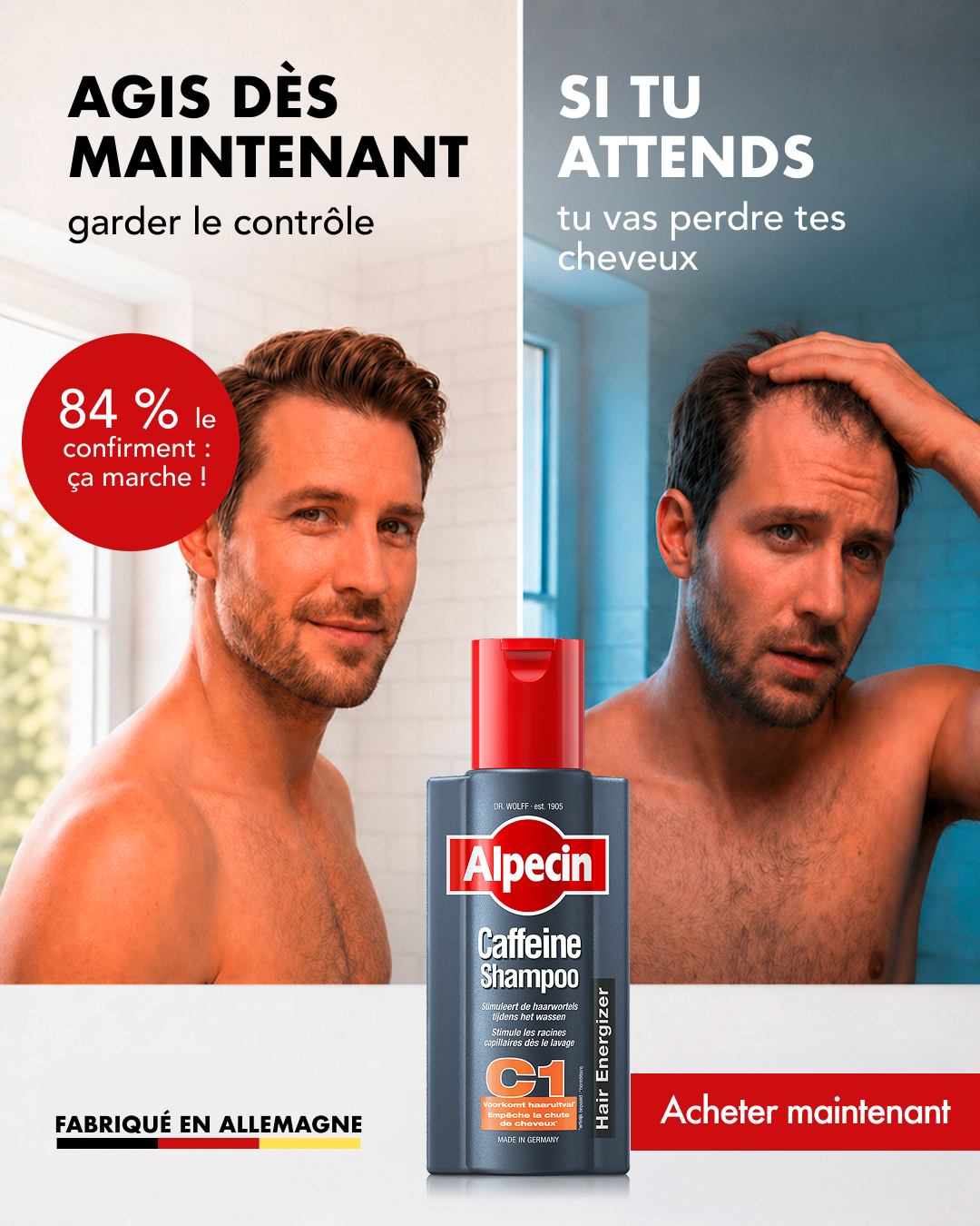 Alpecin Facebook ad