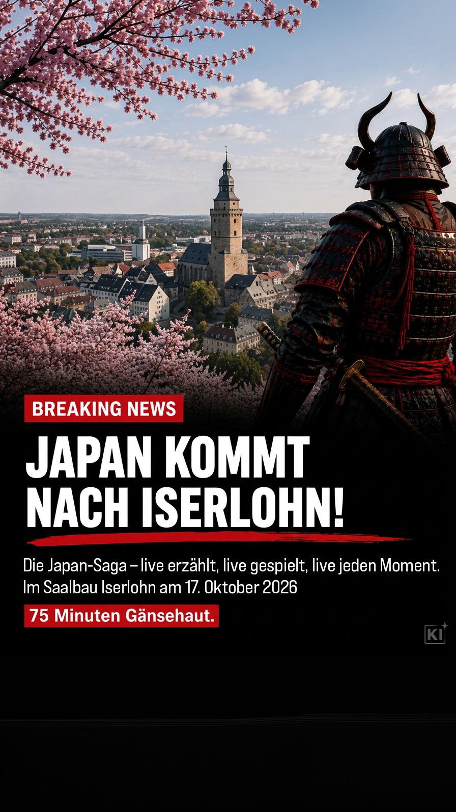 Dreamlight Concert Facebook ad: Japan, Die Saga einer Nation | Live-Erzählung in Iserlohn